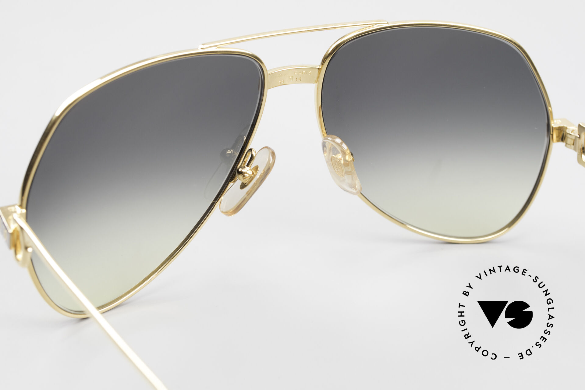 Sunglasses Cartier Vendome Santos - M Gray-Yellow Gradient Lenses