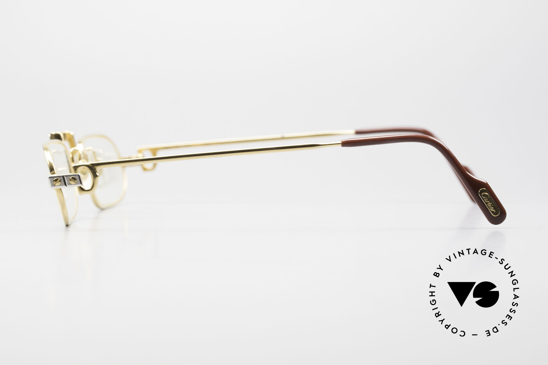 Cartier Demi Lune Santos Vintage Reading Eyeglasses Made in -  Singapore
