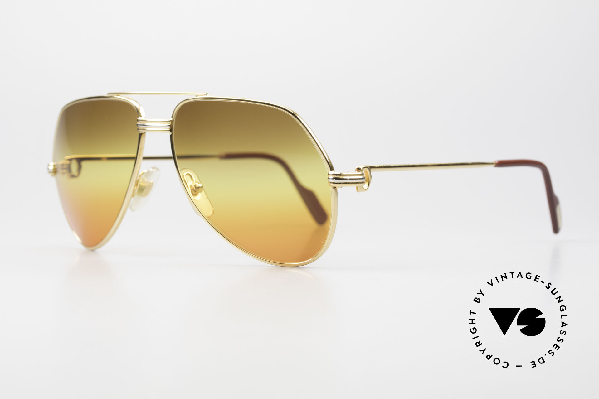 Sunglasses Cartier Vendome LC S 1980 s Sunglasses Tricolored