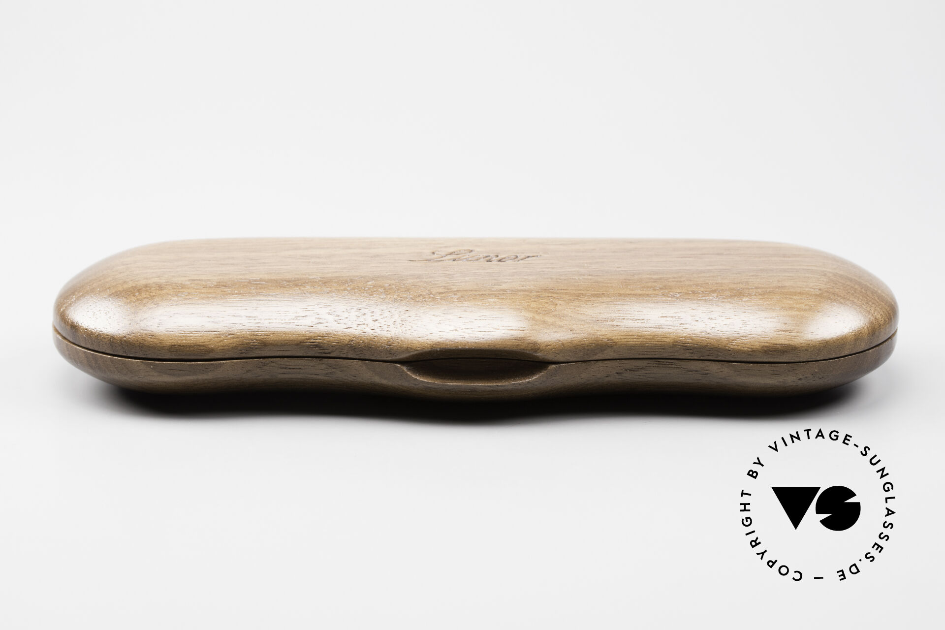 Sunglasses Lunor Wooden Folding Case B Nut Wood Case In Size B