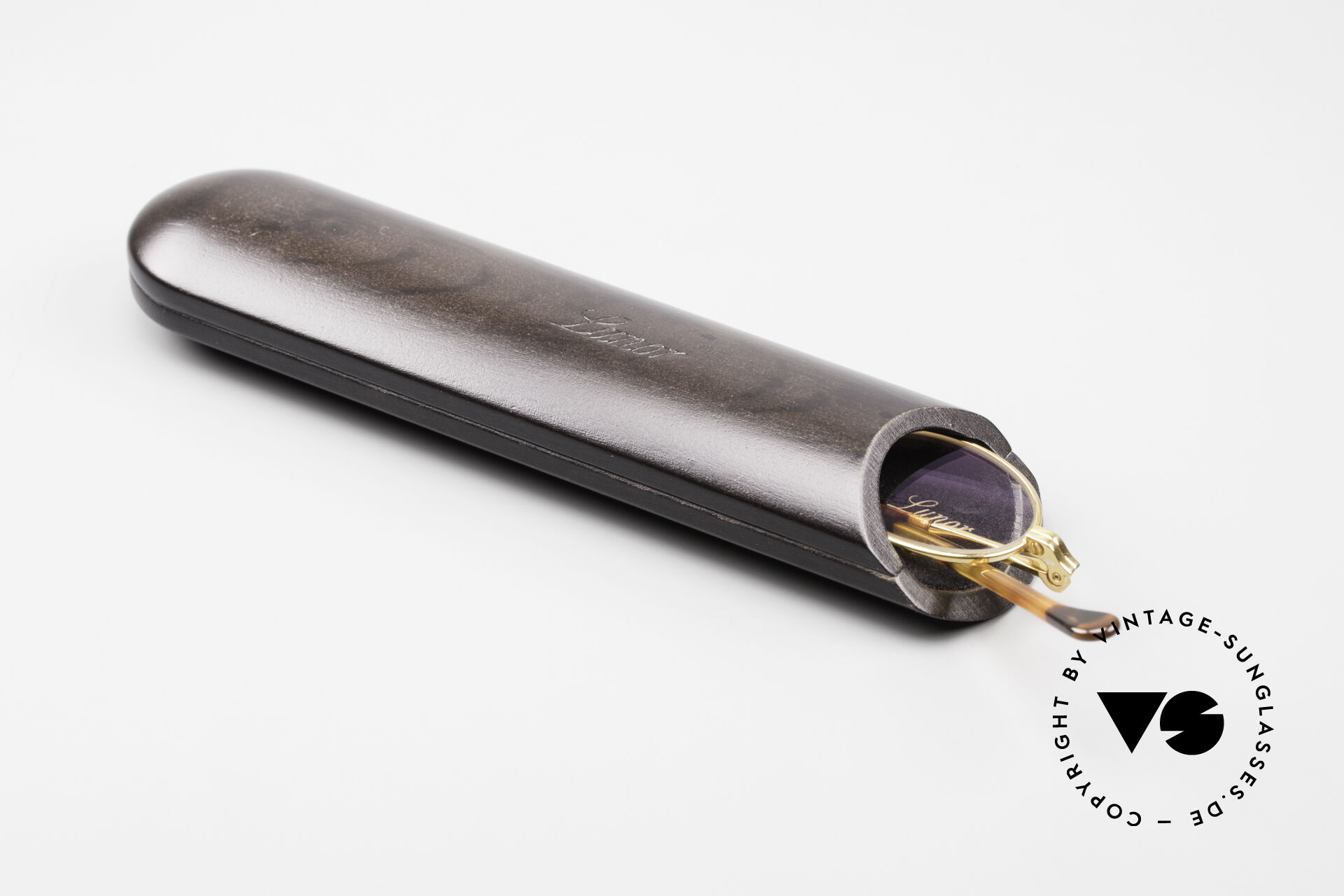 Sunglasses Lunor Wooden Sliding Case A Solid Wood Case Wenge In Size A