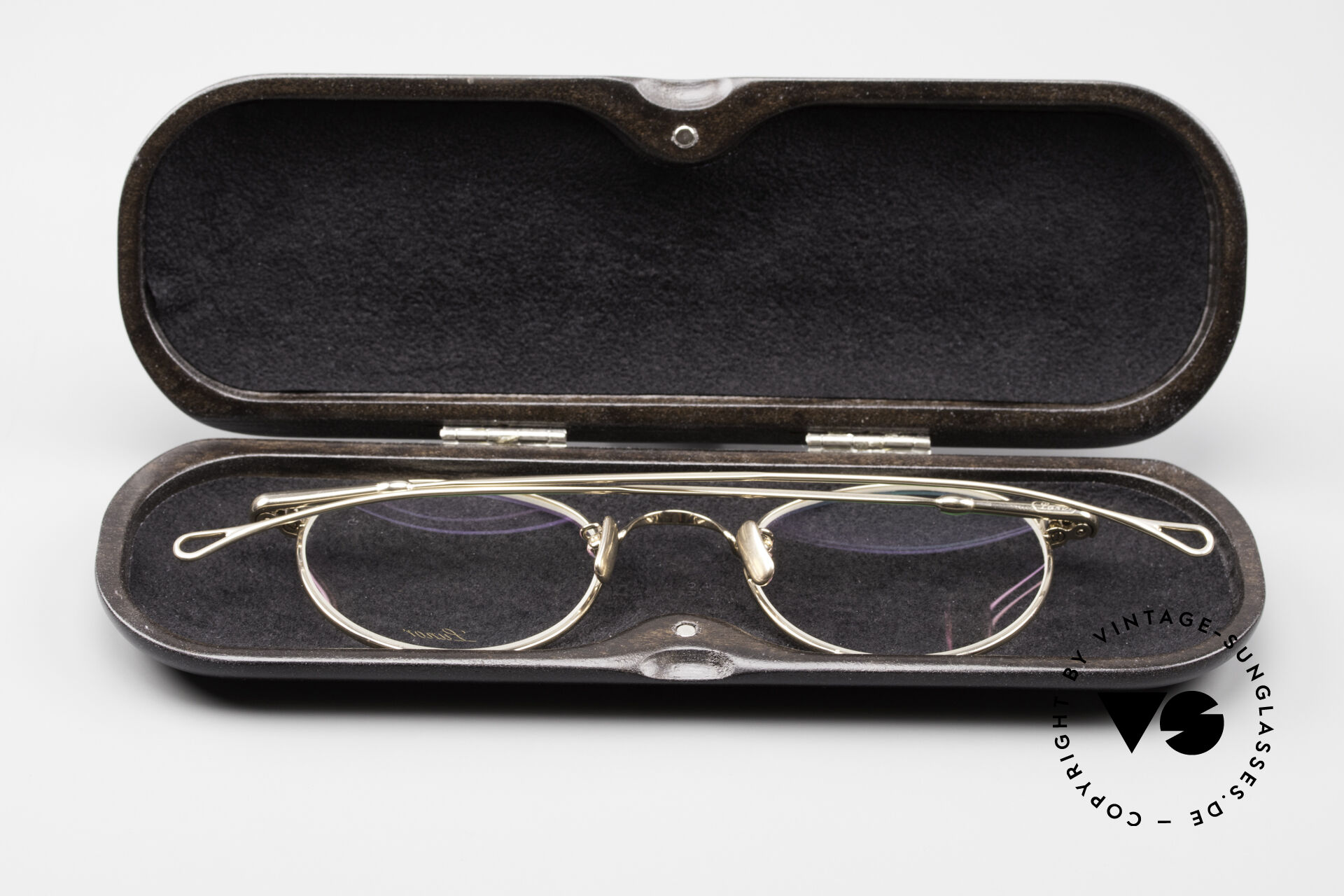 Sunglasses Lunor Wooden Folding Case E Solid Wood Case Wenge In Size E