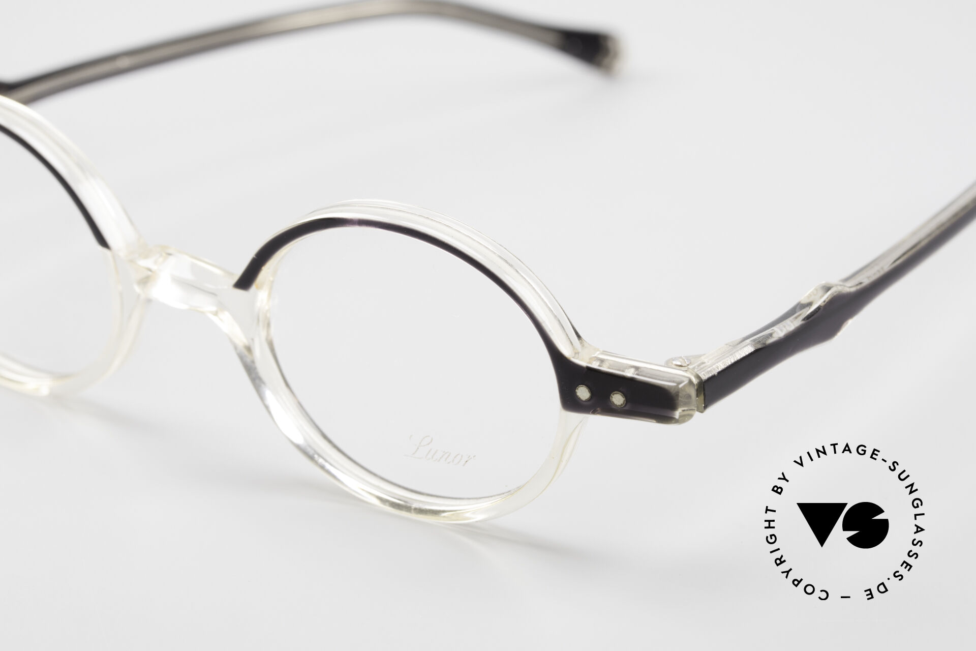 Glasses Lunor Mod 42 90's Eyeglasses Crystal Acetate