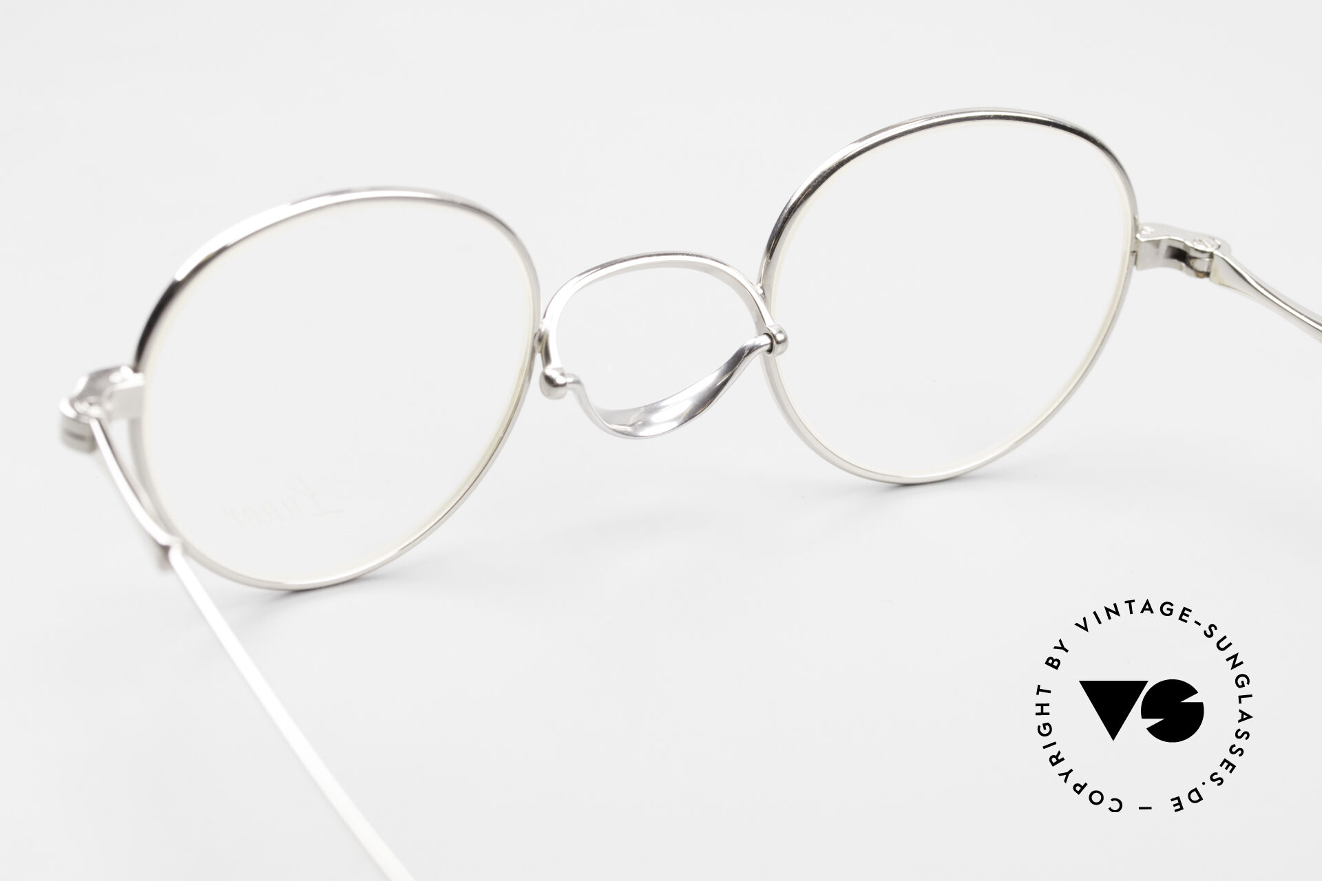 Lunor Swing 32 Panto Swing Bridge Glasses Platinum