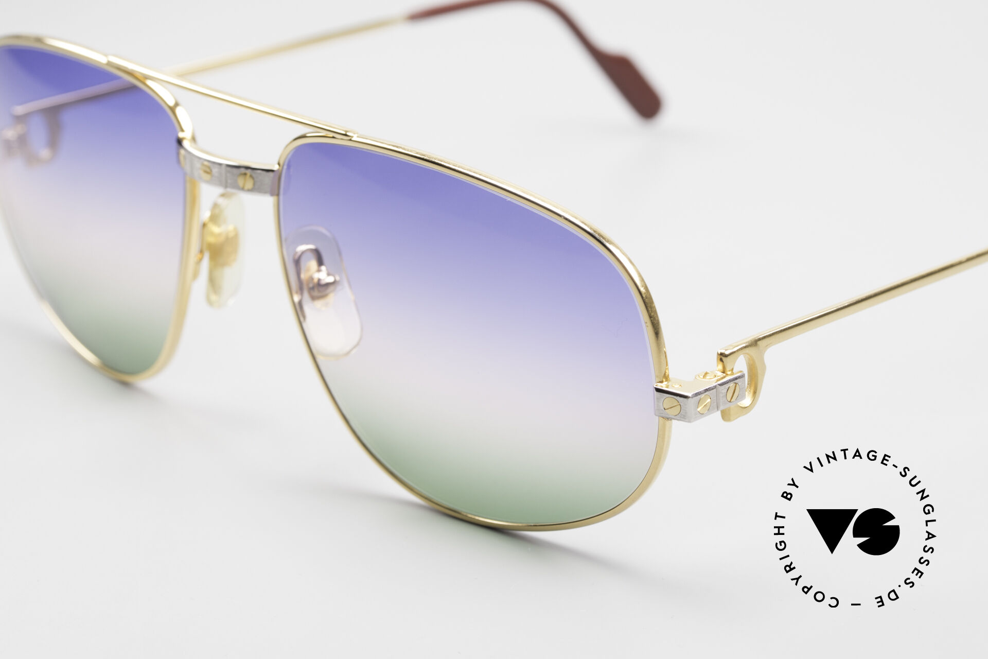 Cartier pilot sunglasses 18k sales