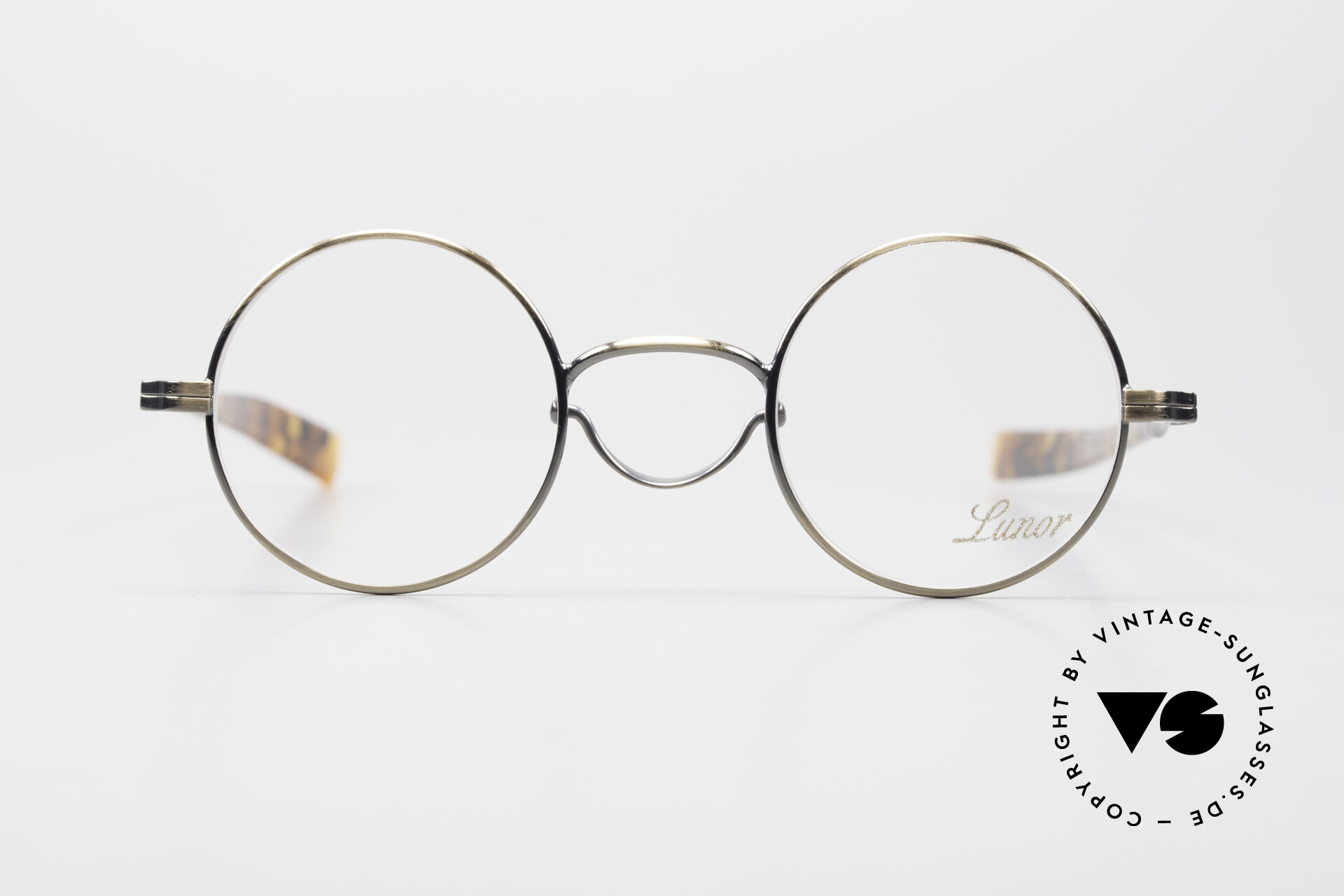 Glasses Lunor Swing A 31 Round Vintage Frame Antique Gold AG