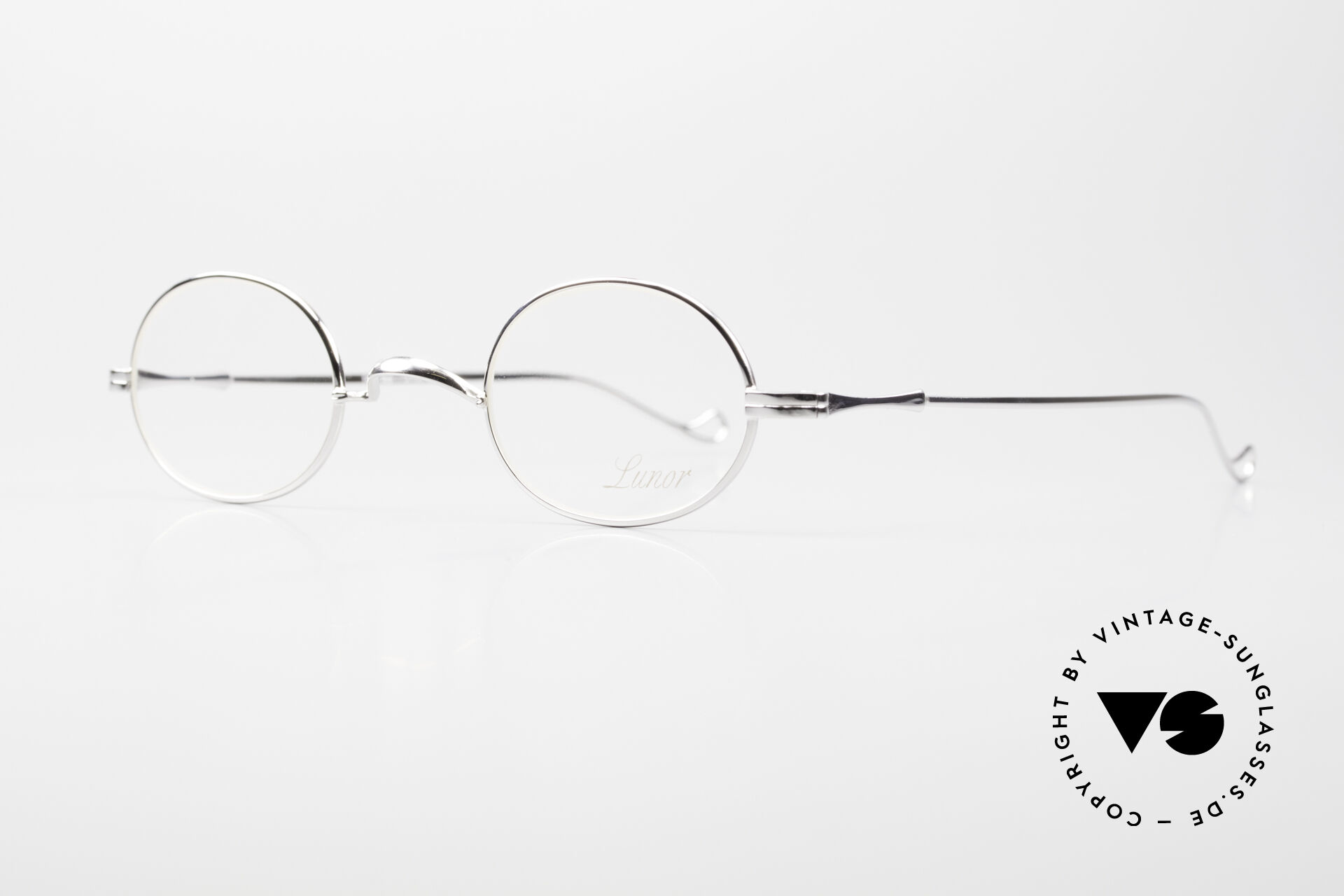 Glasses Lunor II 10 Oval Frame Platinum Plated PP