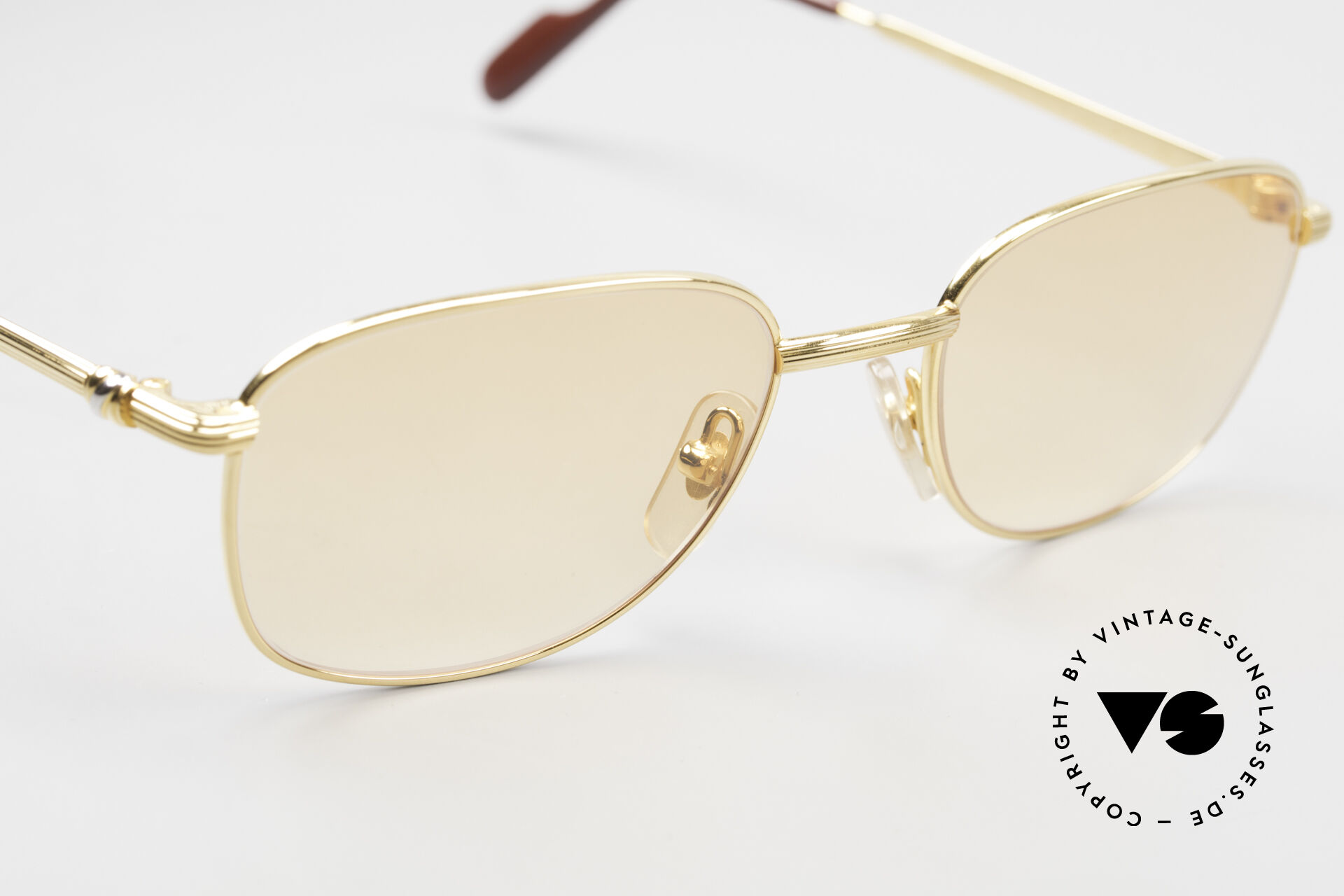 Women’s Cartier Gold and White sunglasses authentic Cartier Custom Première de Cartier White Sunglasses by MEG main image 2