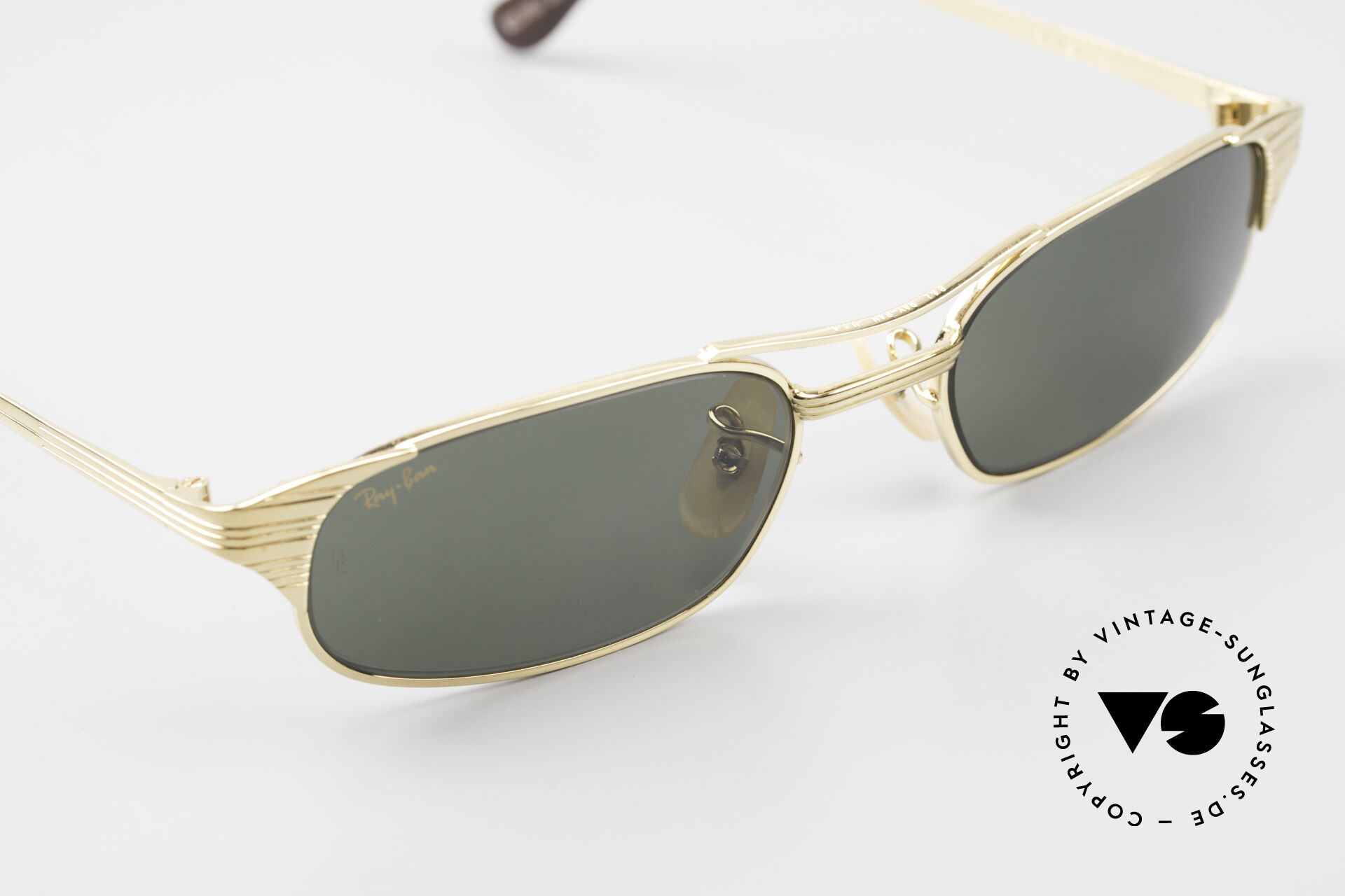 Sunglasses Ray Ban Signet Rectangle B L USA 80 s Sunglasses