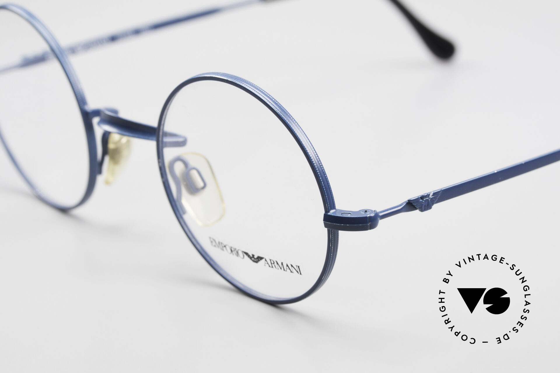 Blue armani glasses store