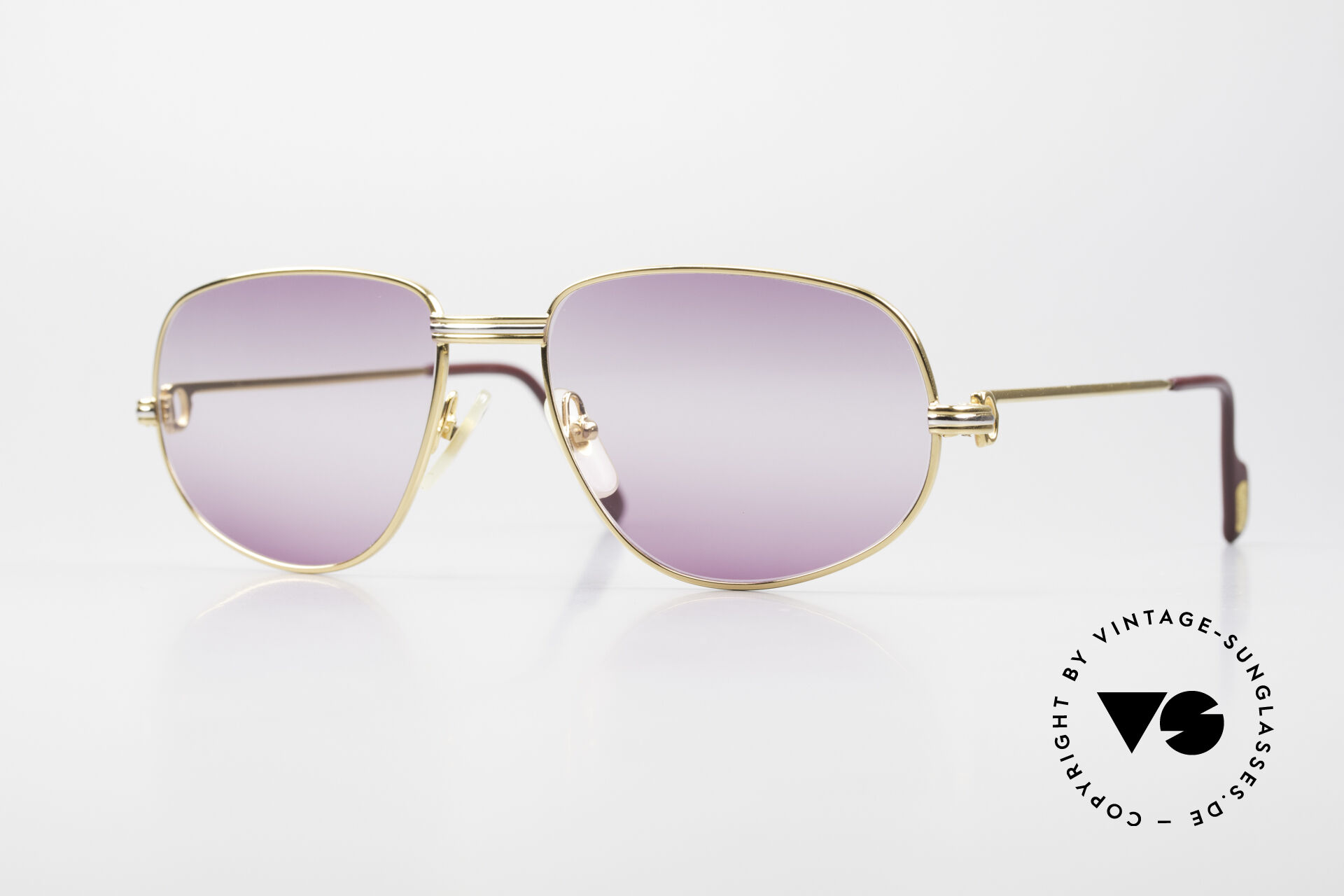 Hizo un contrato Opresor Remo Sunglasses Cartier Romance LC - M Double Gradient Purple Lens