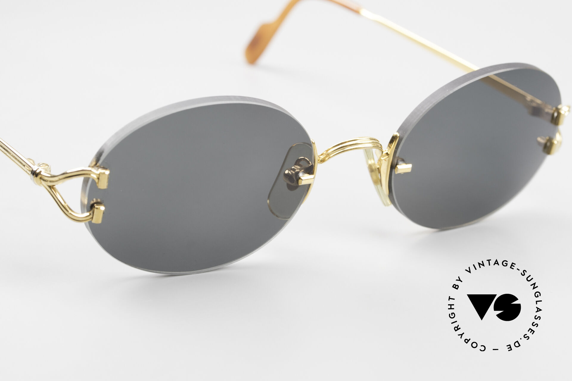 Rimless clearance oval sunglasses