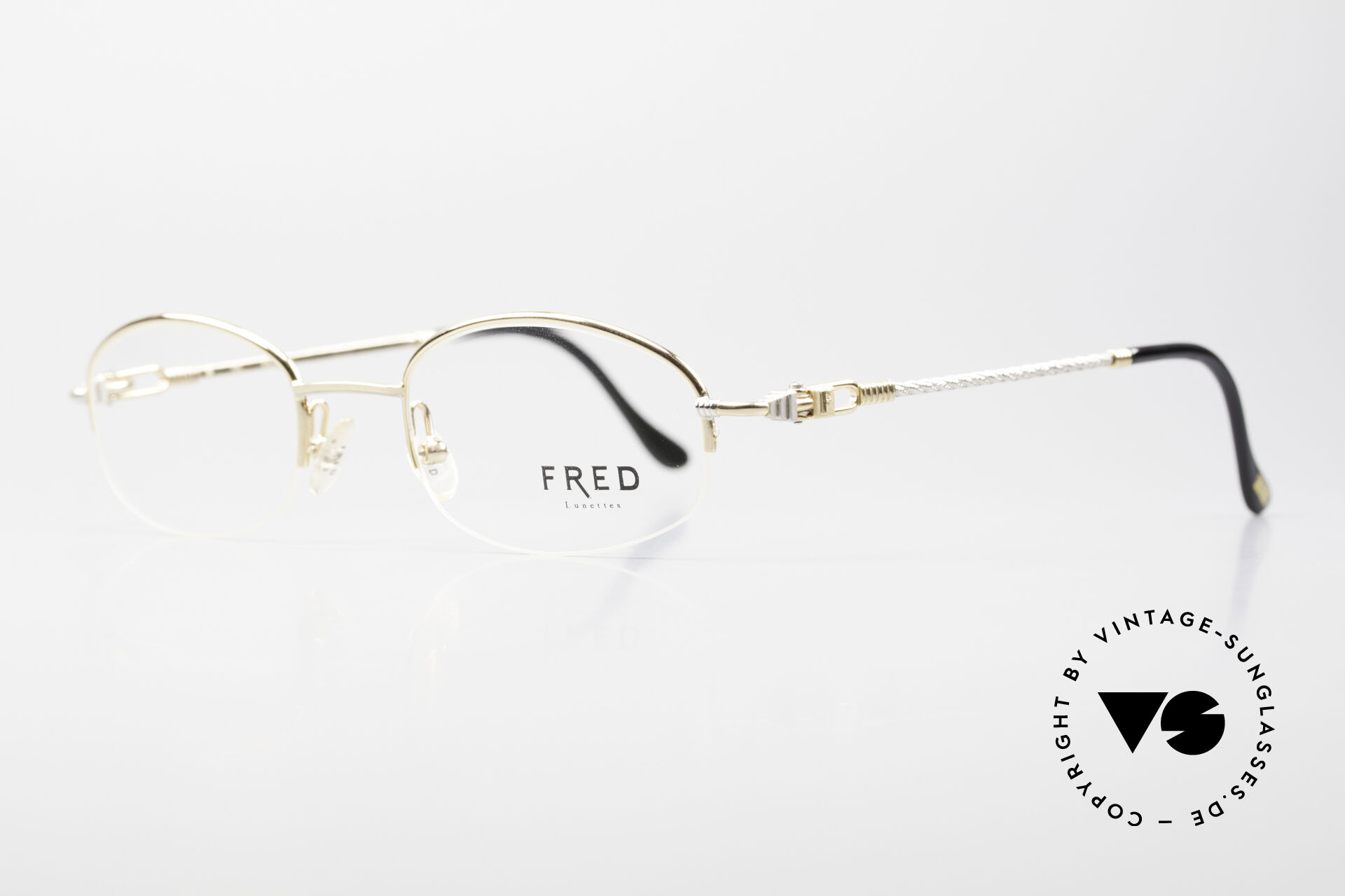 Glasses Fred Baleares Rare Oval Luxury Eyeglasses