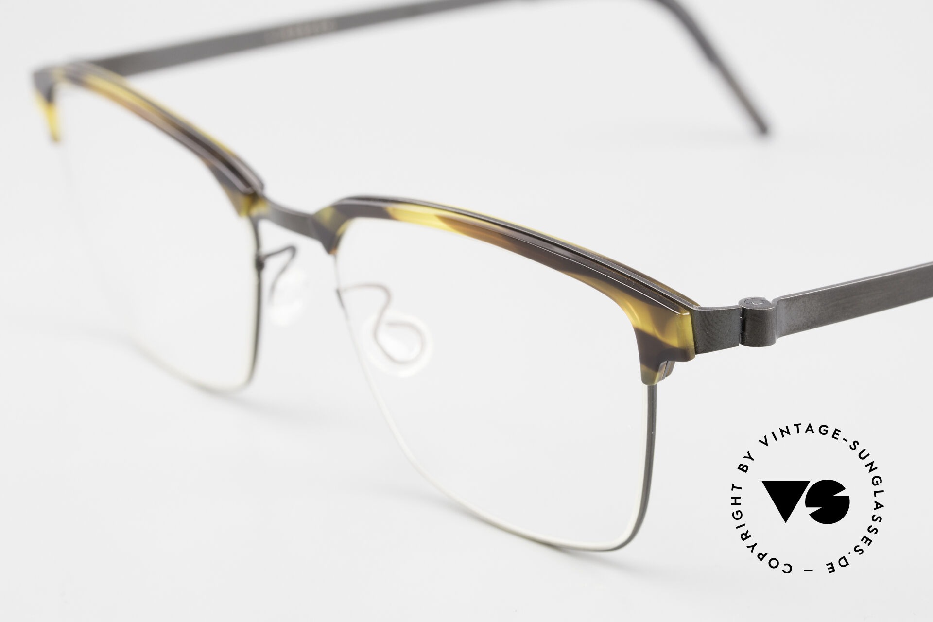 【Y】56-70ロング250 Glasses Lindberg 9837 Strip Titanium Combi Glasses Ladies