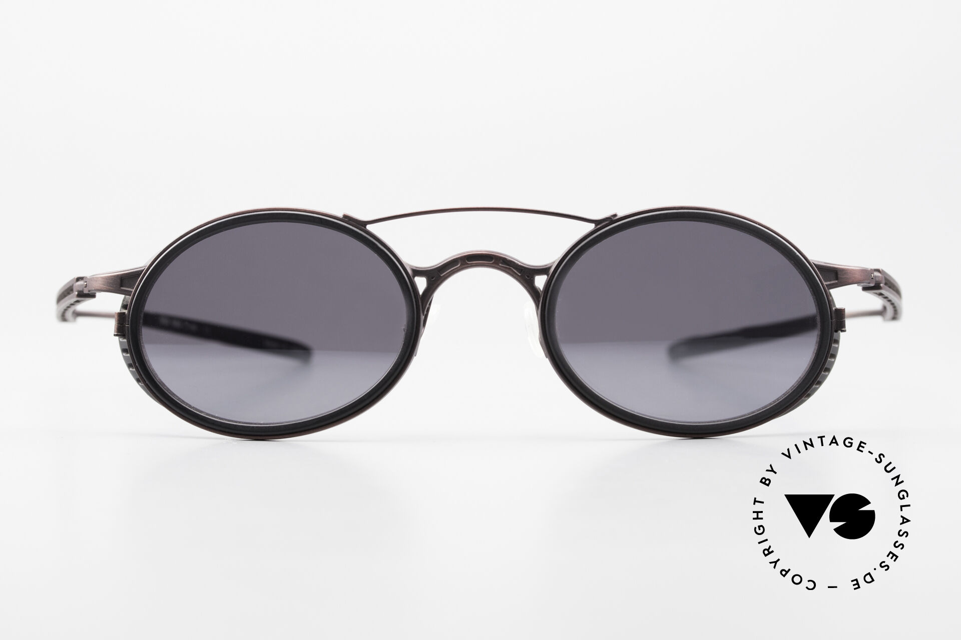 hide着用 色違い vintage sunglasses メタリックグレー Sunglasses DOX 11 WIN Industrial Frame Mirrored