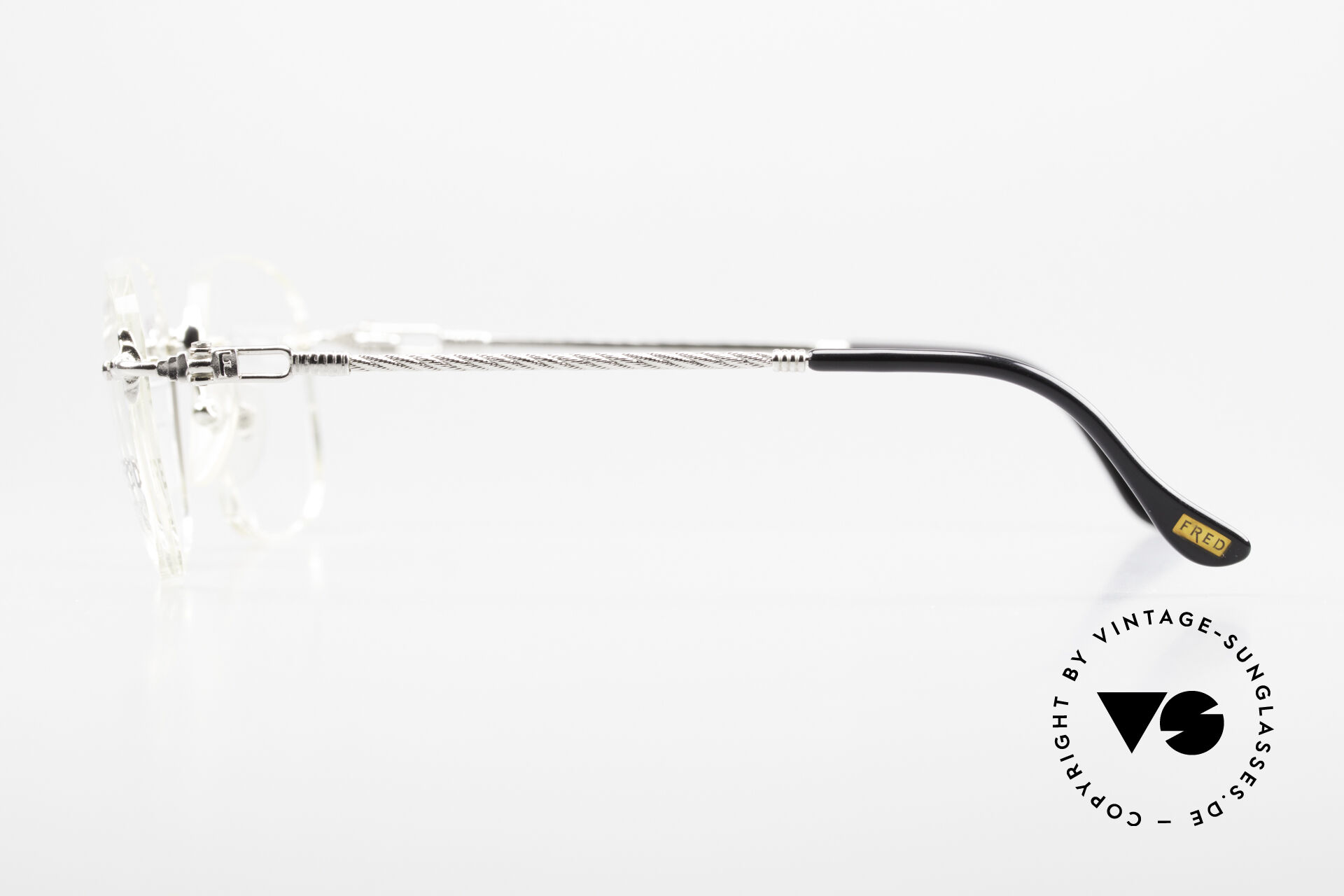 Fred Fidji F1 Rimless Luxury Frame Platinum