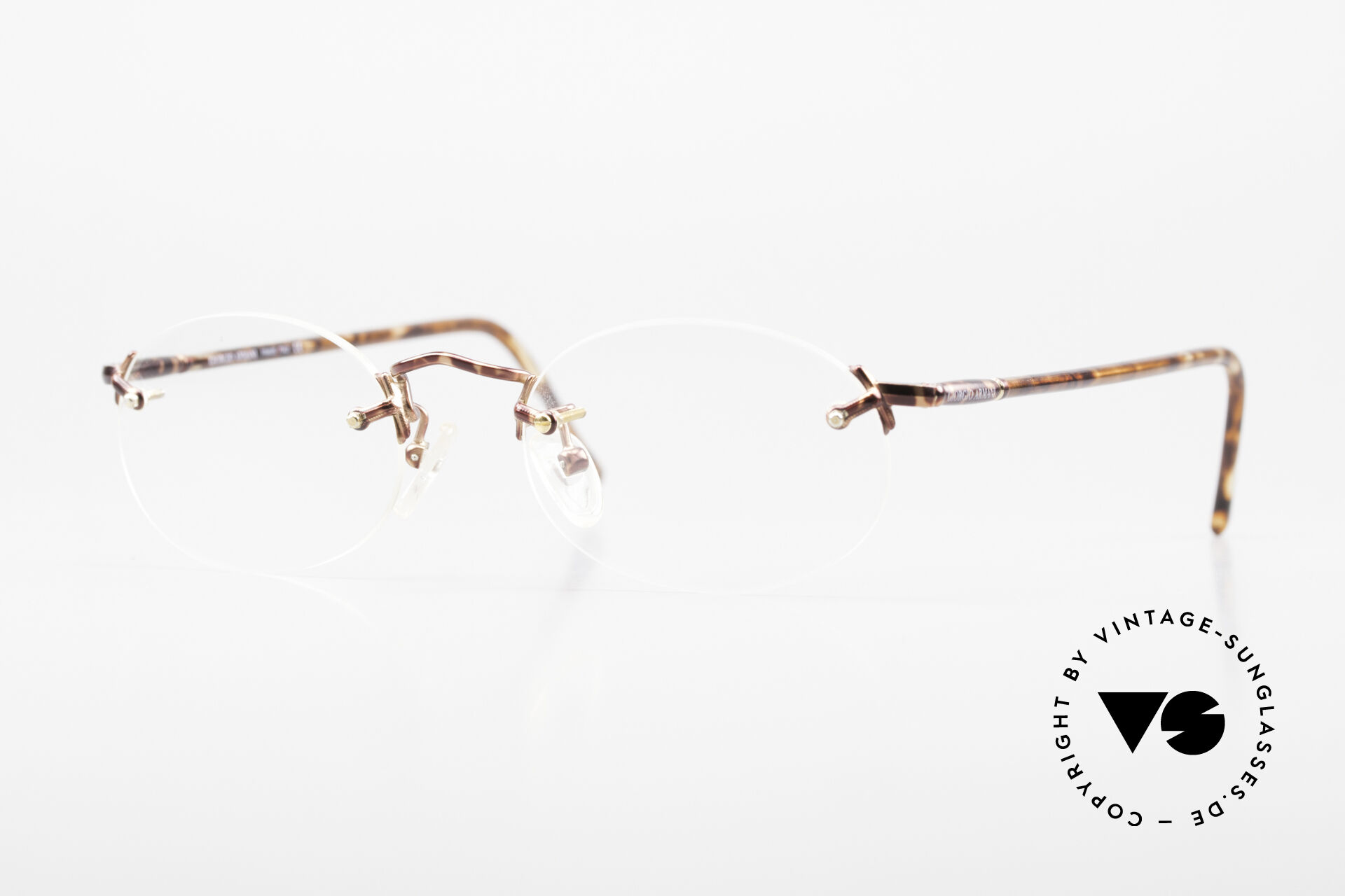 Giorgio armani new arrivals rimless glasses