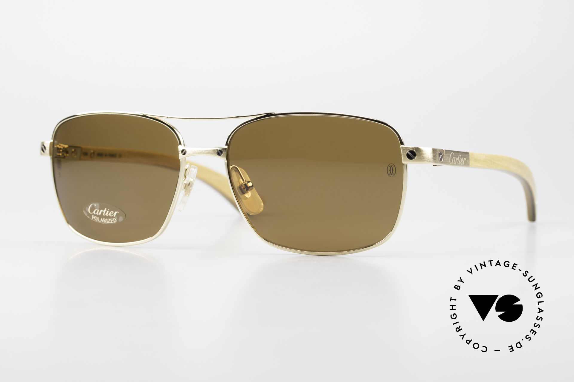 Cartier glasses wooden sale frame