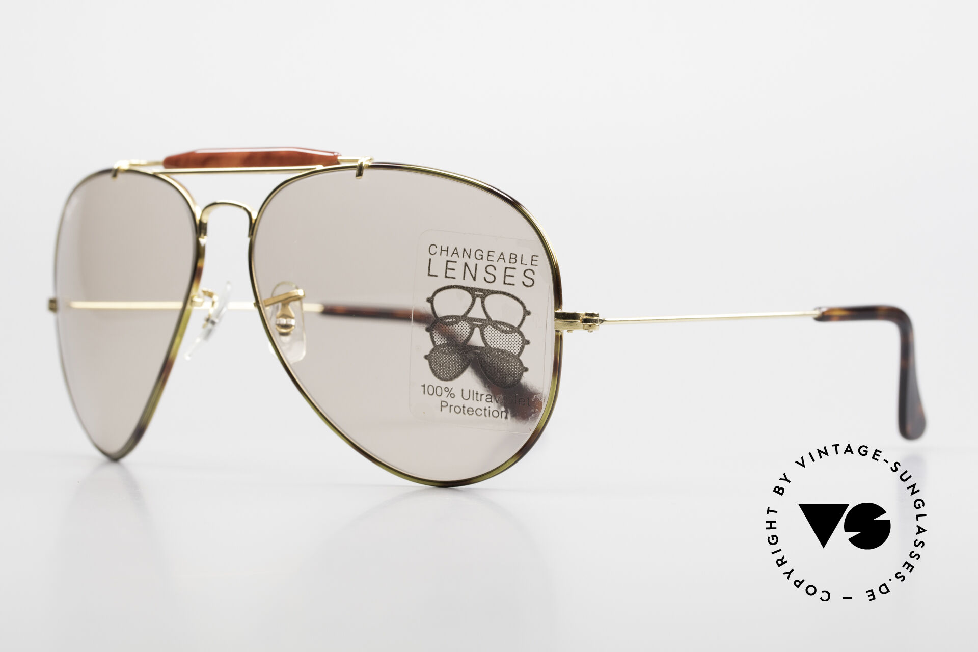 Sunglasses Ray Ban Outdoorsman II Tortuga Changeable Brown USA