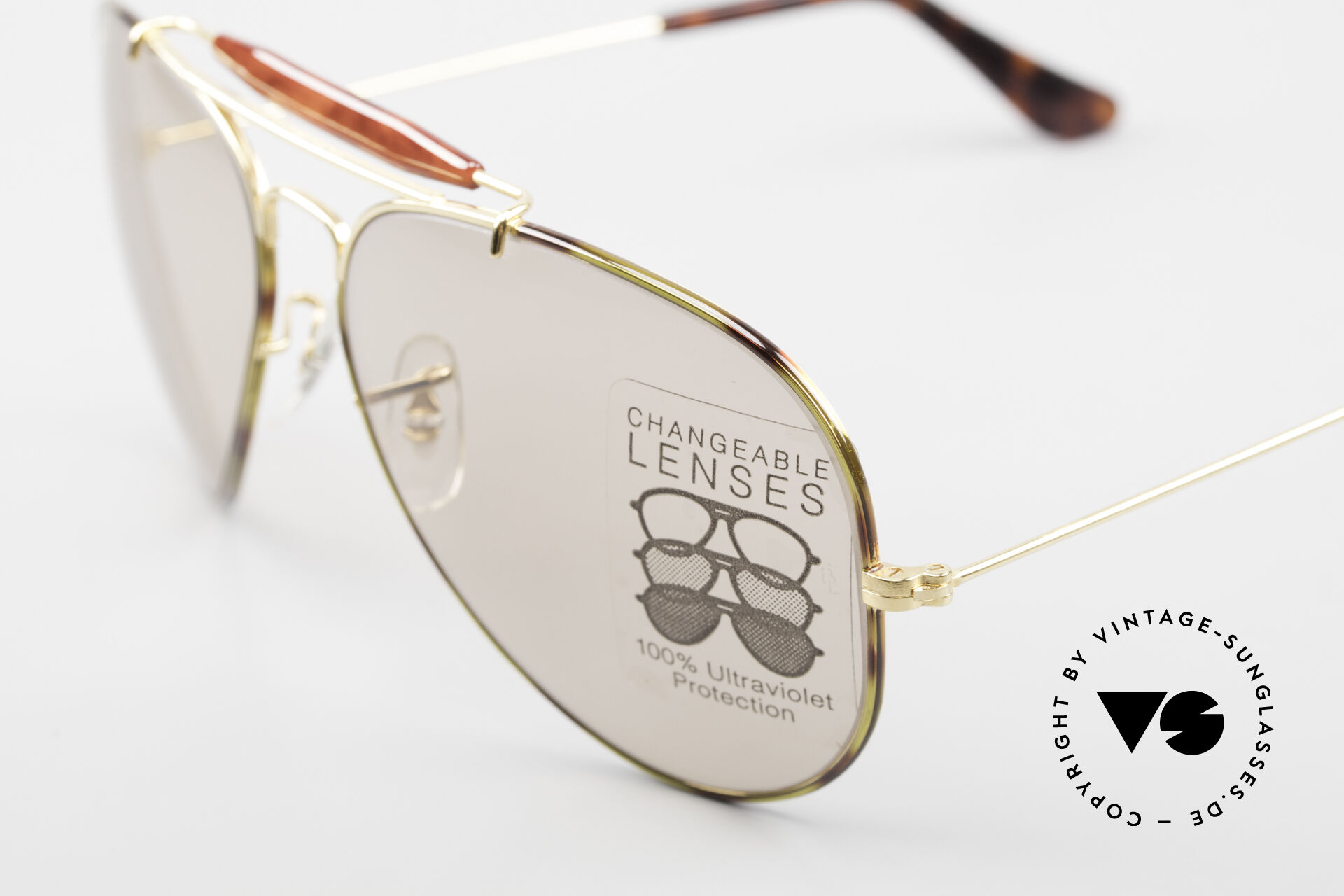 Sunglasses Ray Ban Outdoorsman II Tortuga Changeable Brown USA