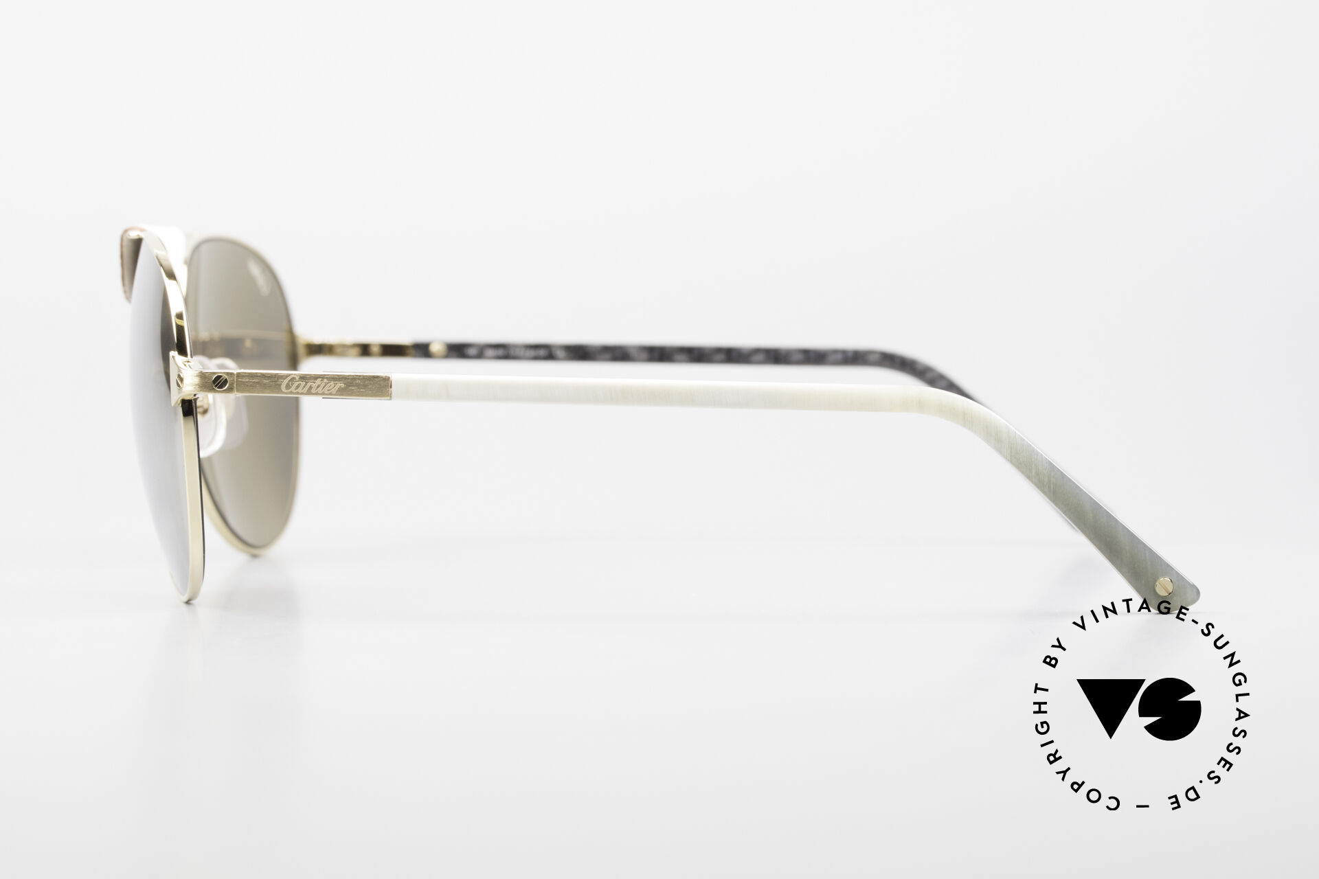 Sunglasses Cartier Limited CT0096S Buffalo Horn Gold Mirrored Sunglasses Cartier Limited CT0096S Buffalo Horn Gold Mirrored