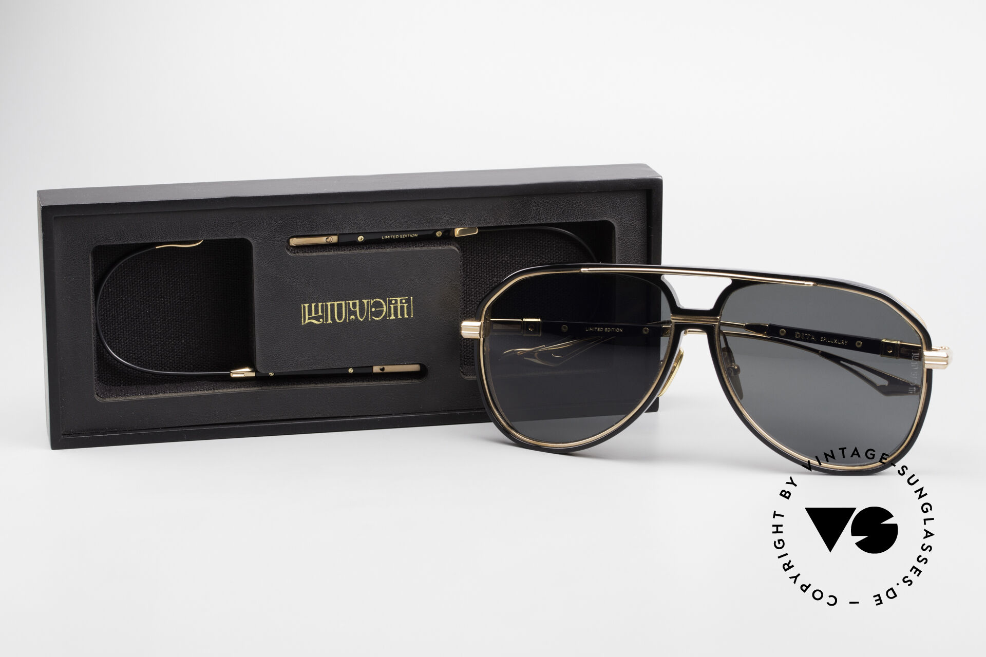 Dita Epiluxury Dita Black Sunglasses Dita Epiluxury DES013 Square - Main Image