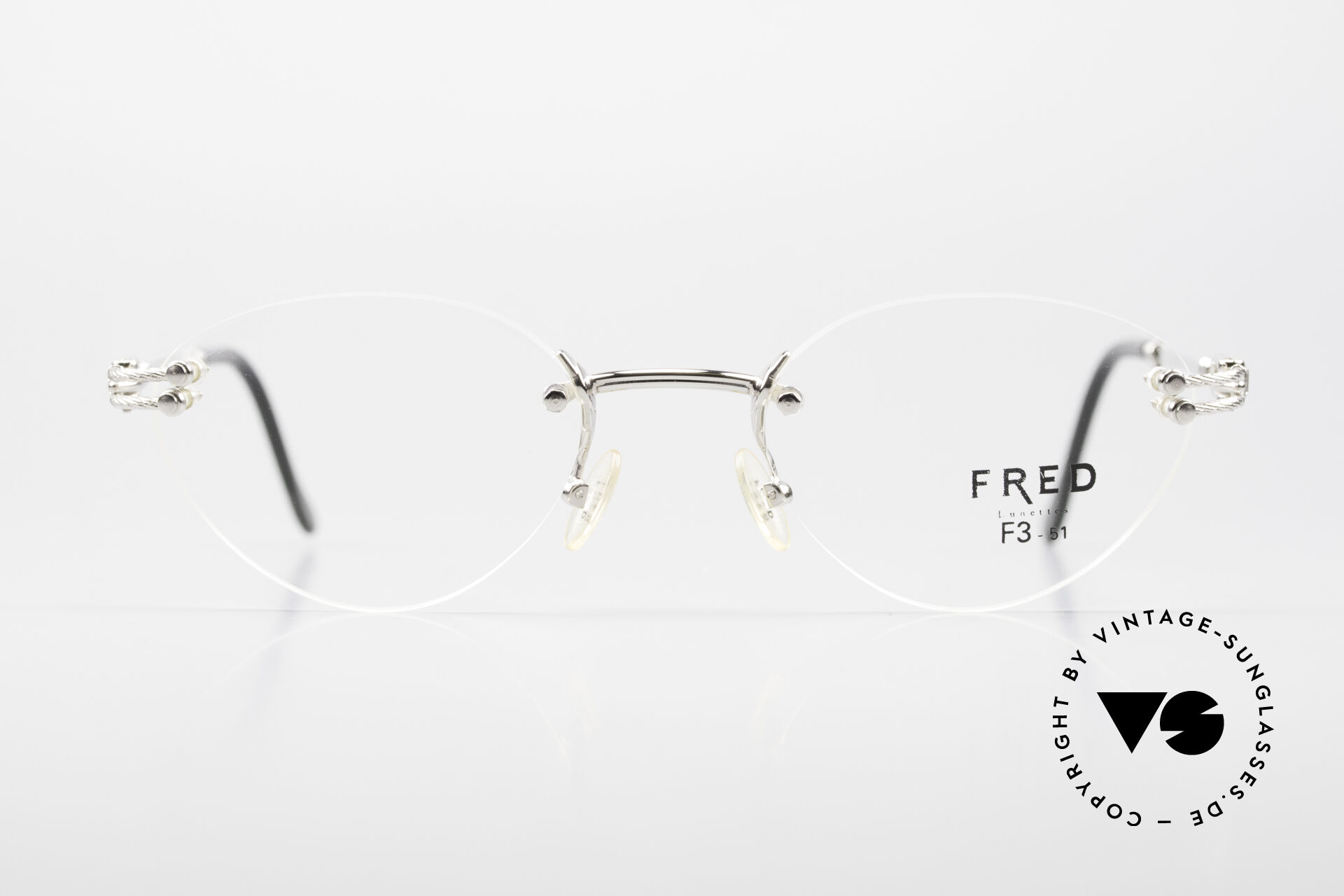 Fred lunettes deals rimless eyeglasses