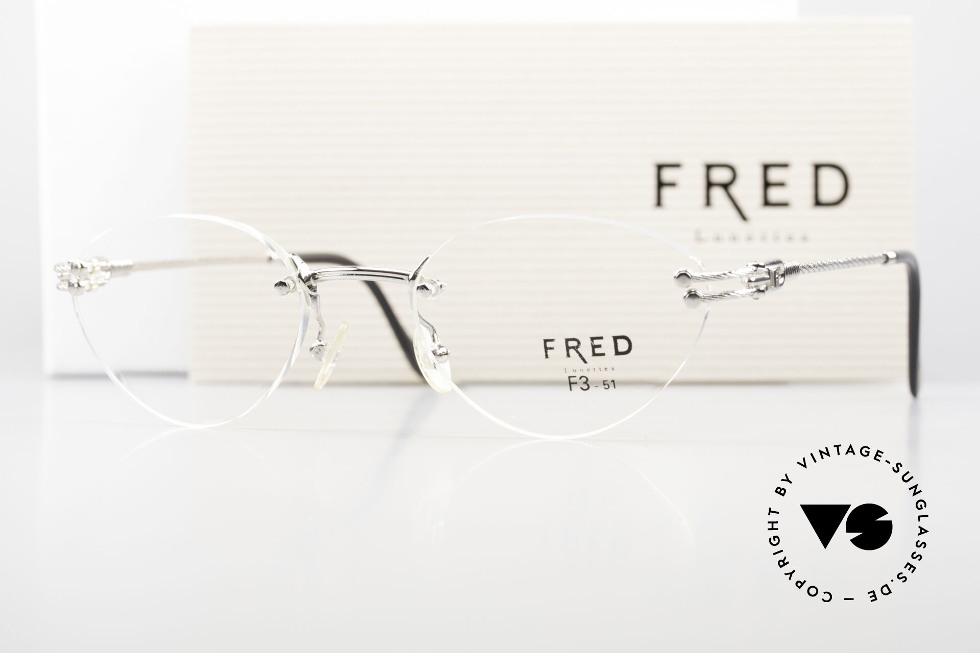 Fred rimless sale eyeglasses