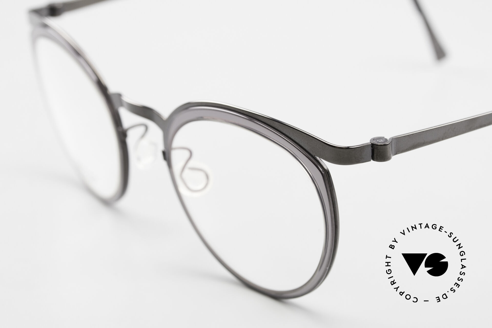 Glasses Lindberg 9722 Strip Titanium Round Panto Women's Frame