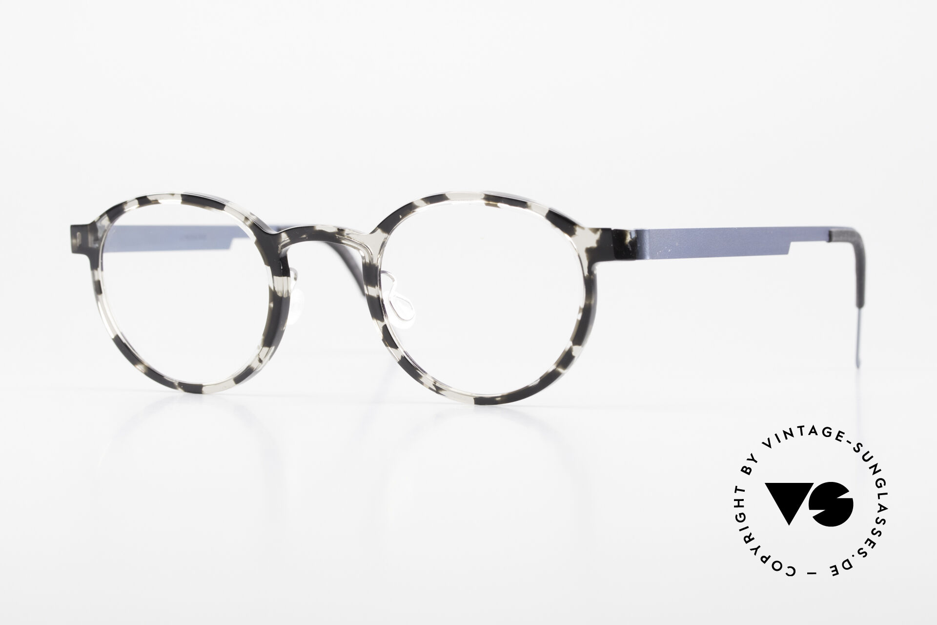 世界を買える 海外ブランド 1014 Lindberg Glasses 46 Mosaic Panto Specs Round Acetanium ビカクシダ