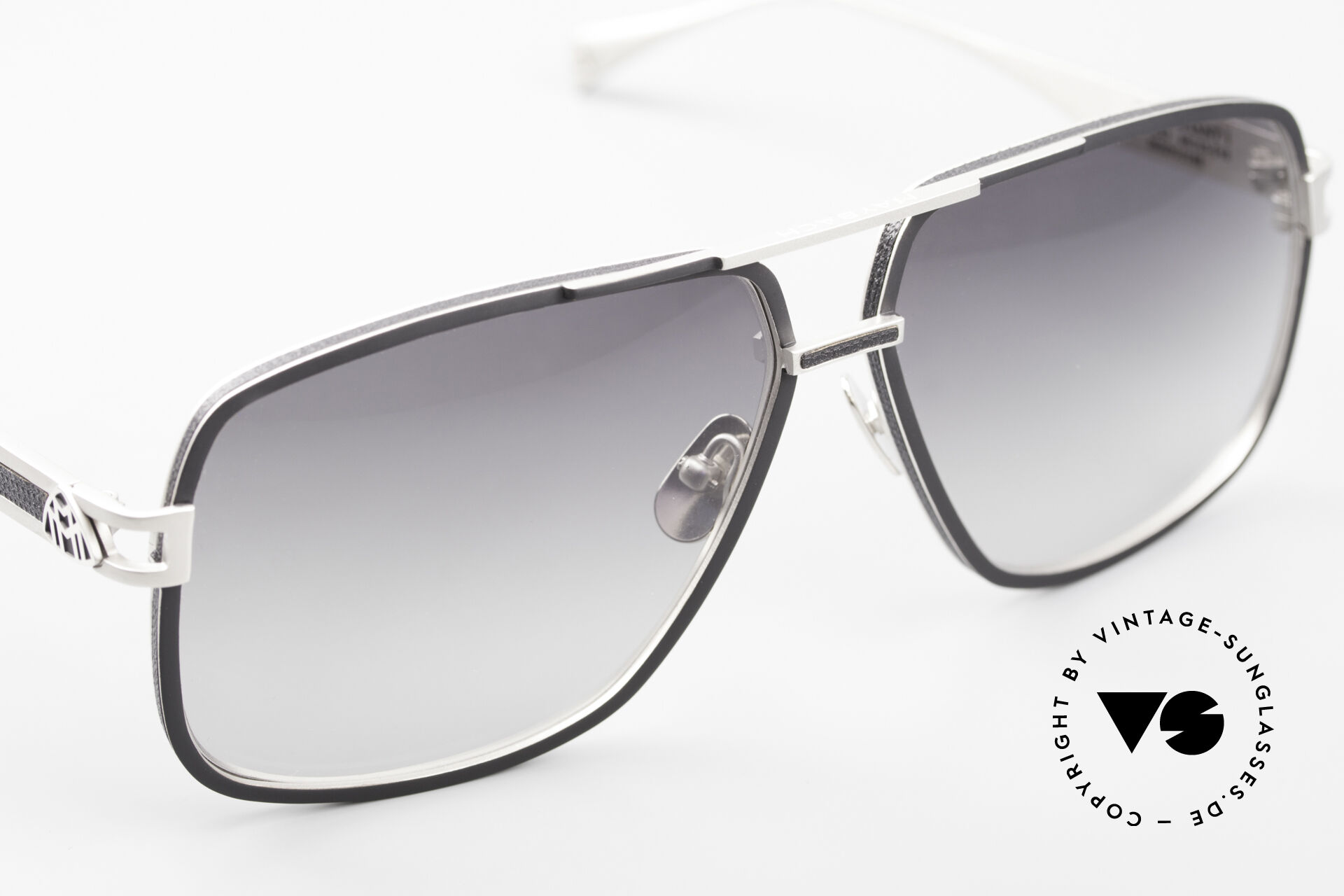 Sunglasses Maybach The Defiant I Platinum Shades Nappa Leather