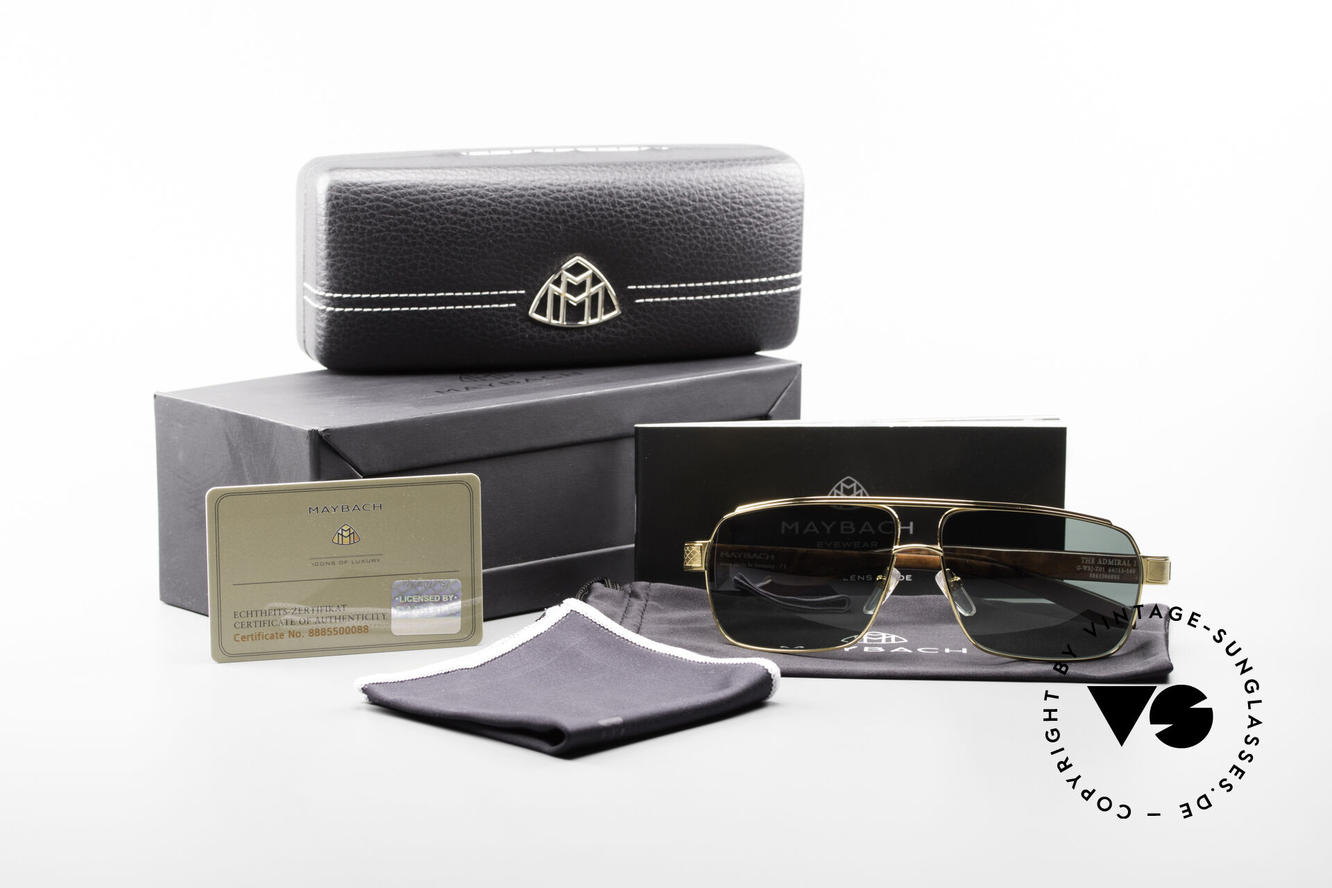 Occhiali Da Sole Uomo SPEXX 7535 Rotondi Gold Con Aste Effetto Legno - Eleganti E Retrò