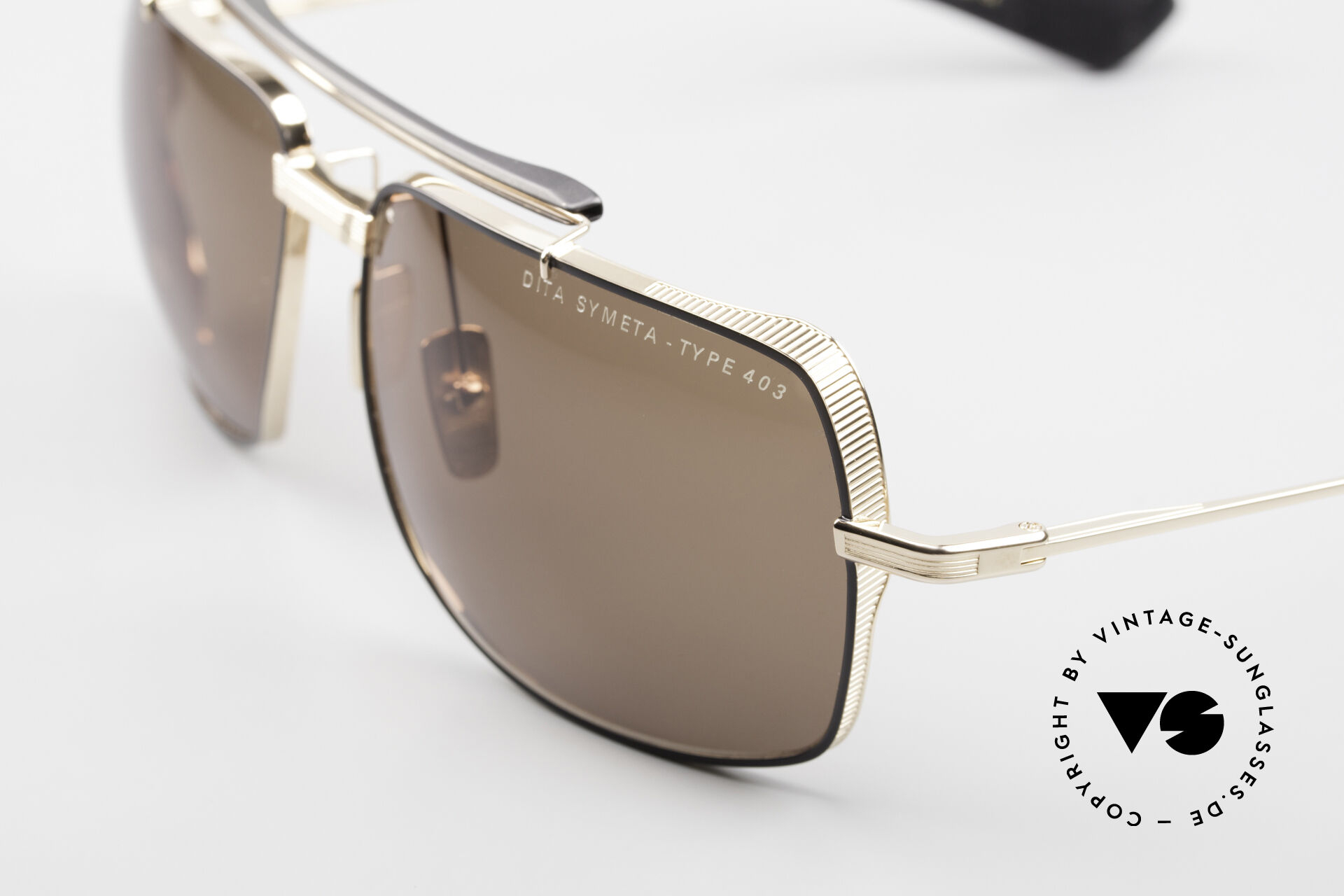 Sunglasses DITA Symeta Type 403 Flight Series Frame Black Gold