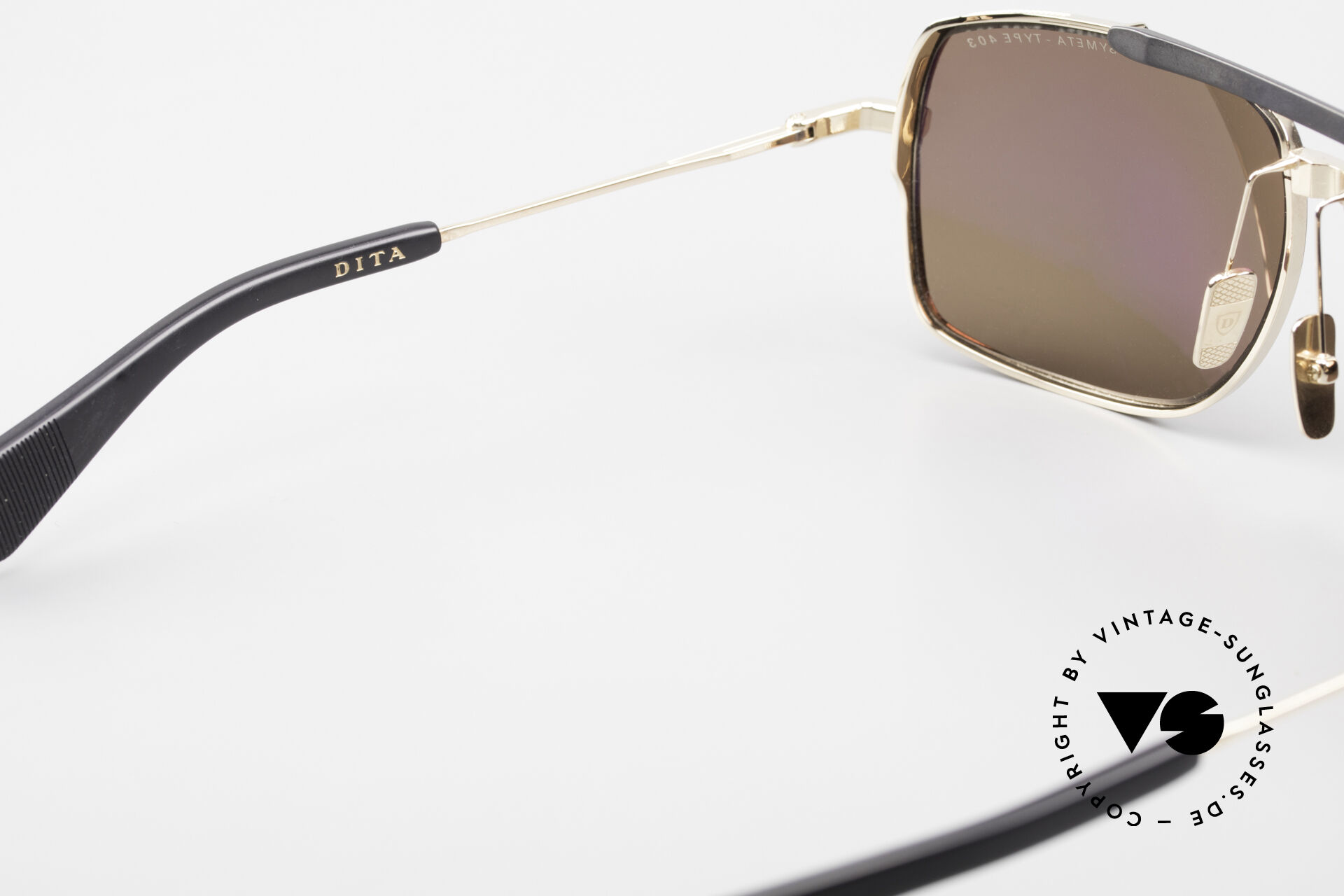 Sunglasses DITA Symeta Type 403 Flight Series Frame Black Gold