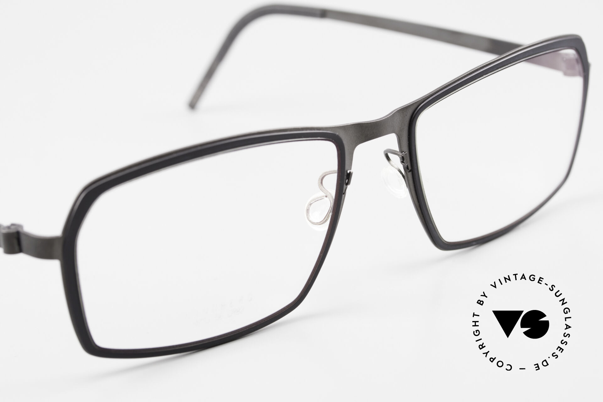 Glasses Lindberg 9715 Strip Titanium Men's Eyeglasses Wide Frame