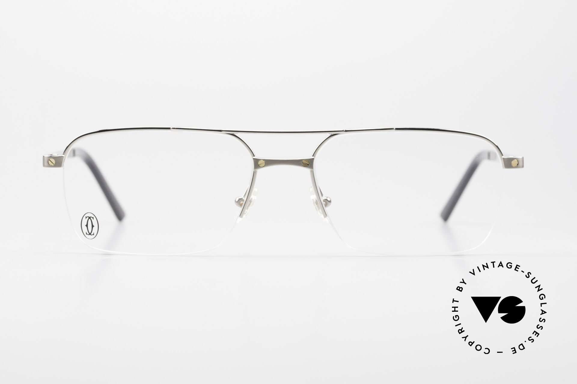 Cartier Semi T Eye Titanium Frame Semi Rimless