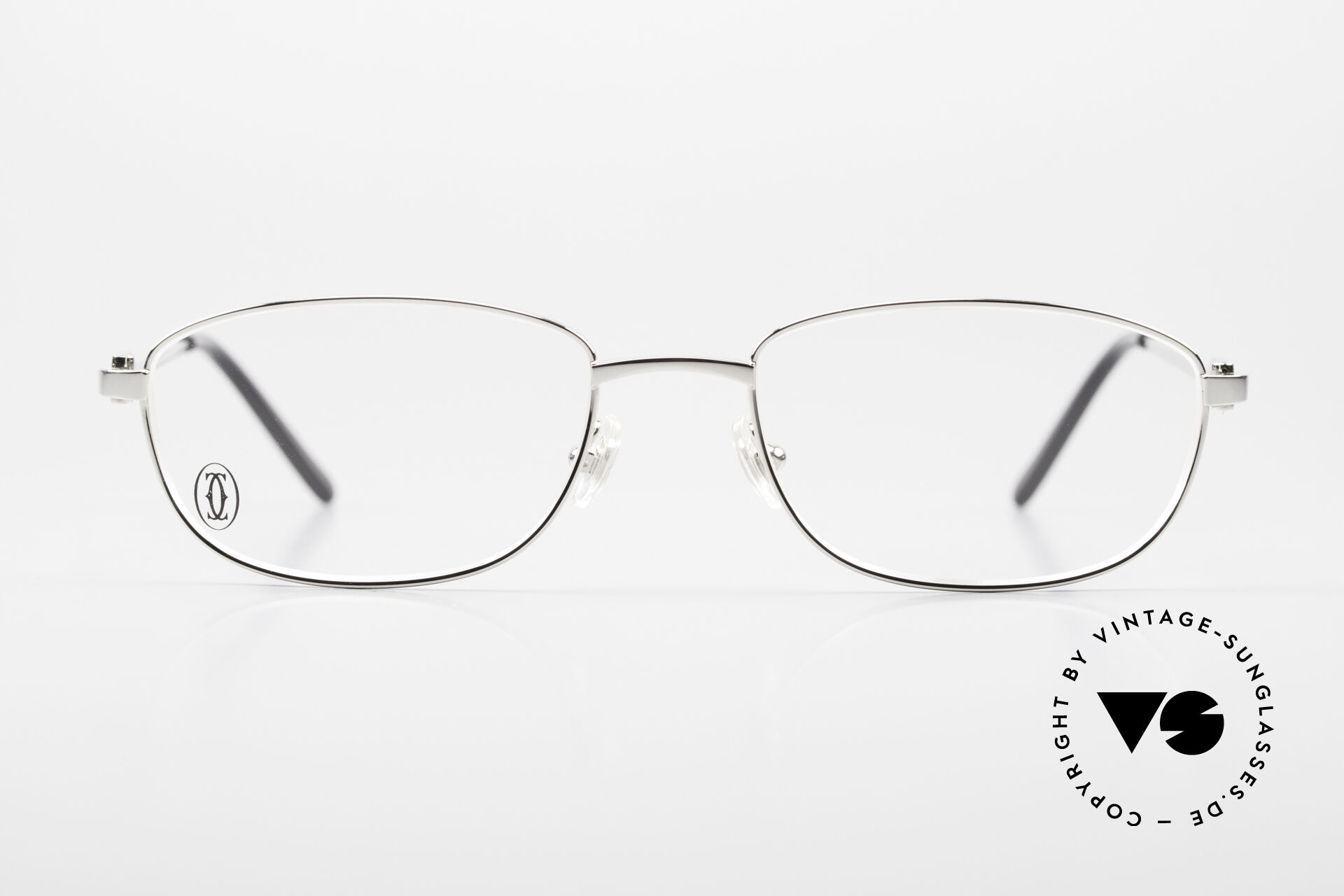 Glasses Cartier Whisper Shiny Platinum Frame Unisex