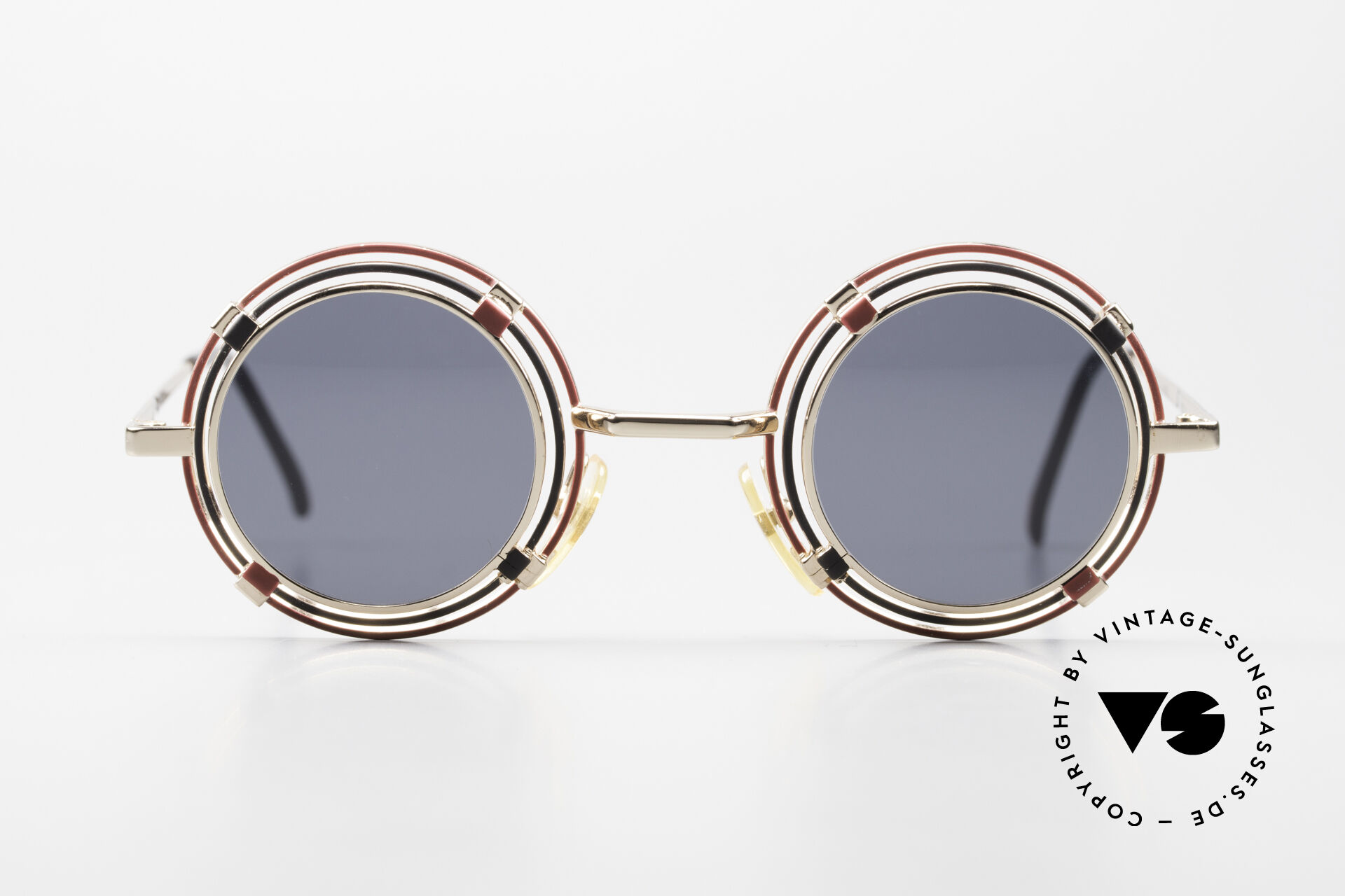 Sunglasses Casanova MTC 1 Round Frame 24kt Gold-Plated