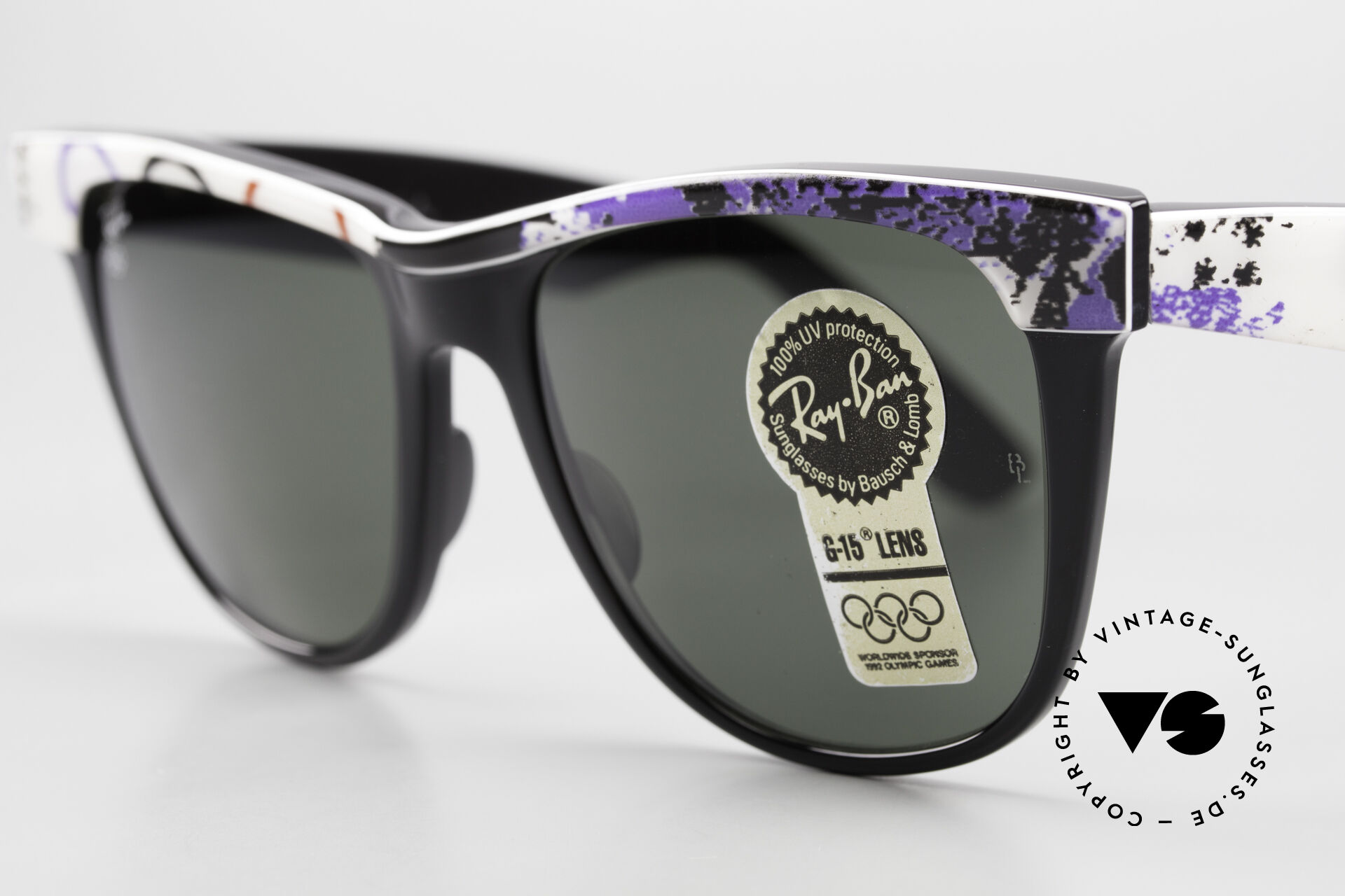 Retro Vintage 90s B&L Ray-Ban W2178 Orbs Ellipse Silver Sunglasses Steel  Frame
