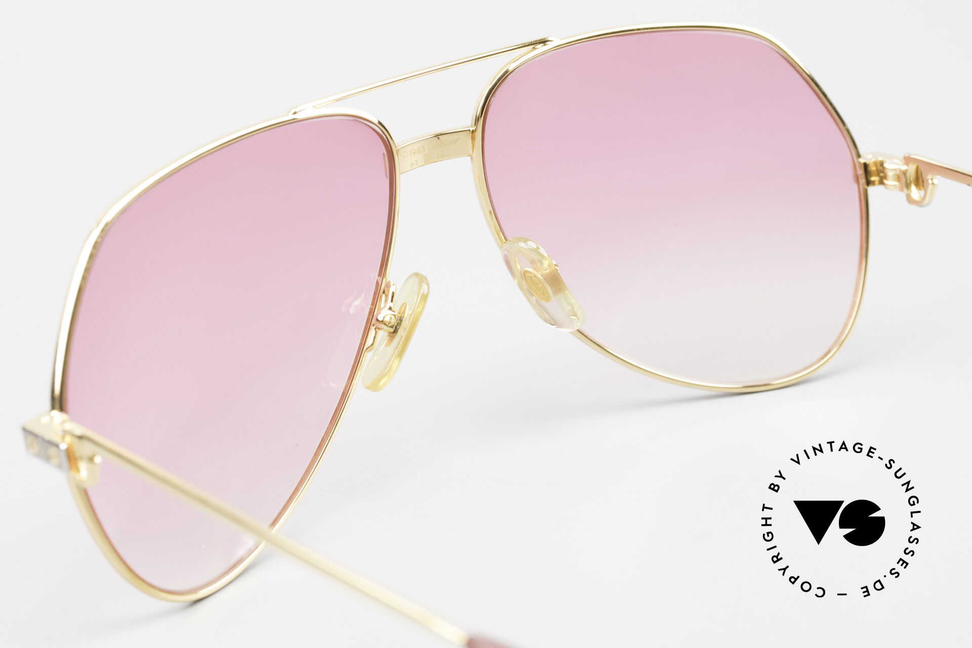 Sunglasses Cartier Vendome Santos L Pink Gradient For Bond Girls