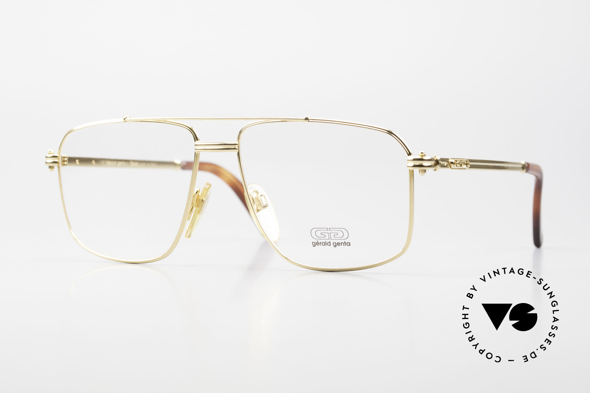 Glasses Gerald Genta New Classic 21 24ct Gold Plated Men's Specs