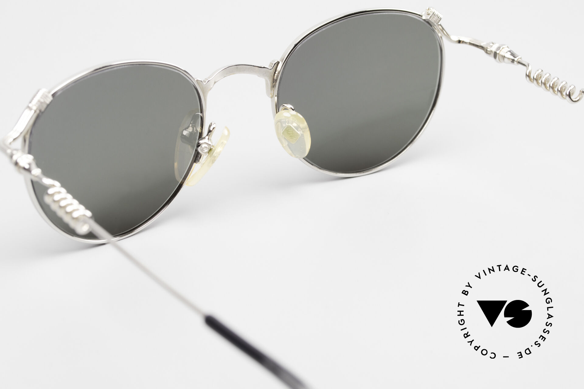Sunglasses Jean Paul Gaultier 55-5105 Rare 90's Steampunk Shades