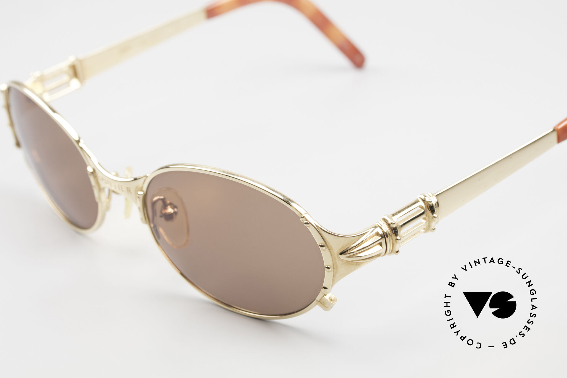 Jean Paul Gaultier 56-5106 90's Sunglasses Gold-Plated