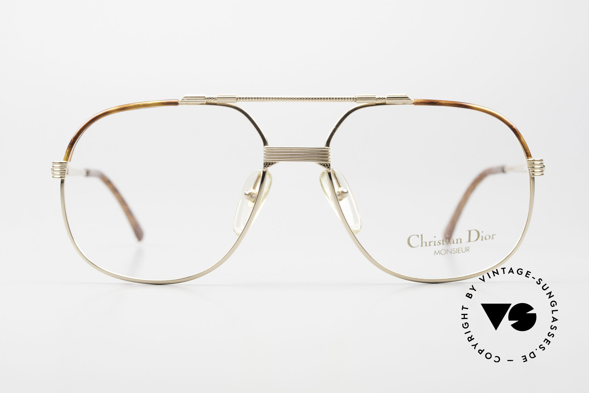 Glasses Christian Dior 2487 80's Gold-Plated Monsieur Series