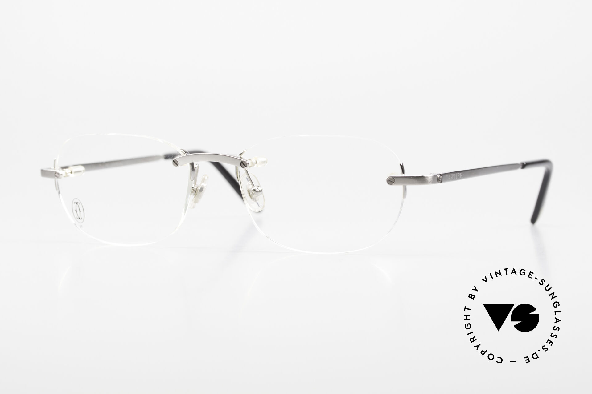 Titanium rimless hot sale sunglasses