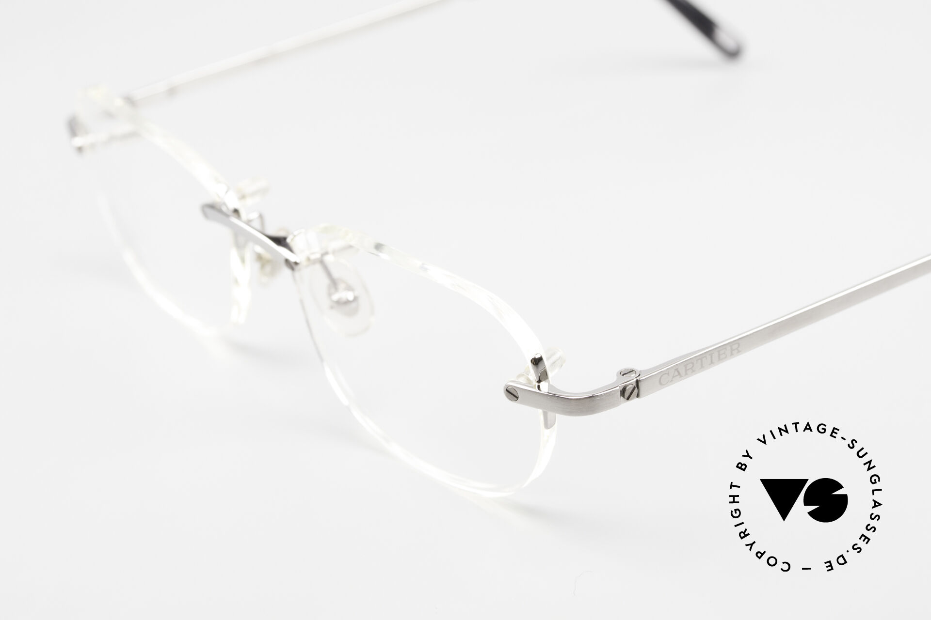 Cartier rimless shop eyeglasses