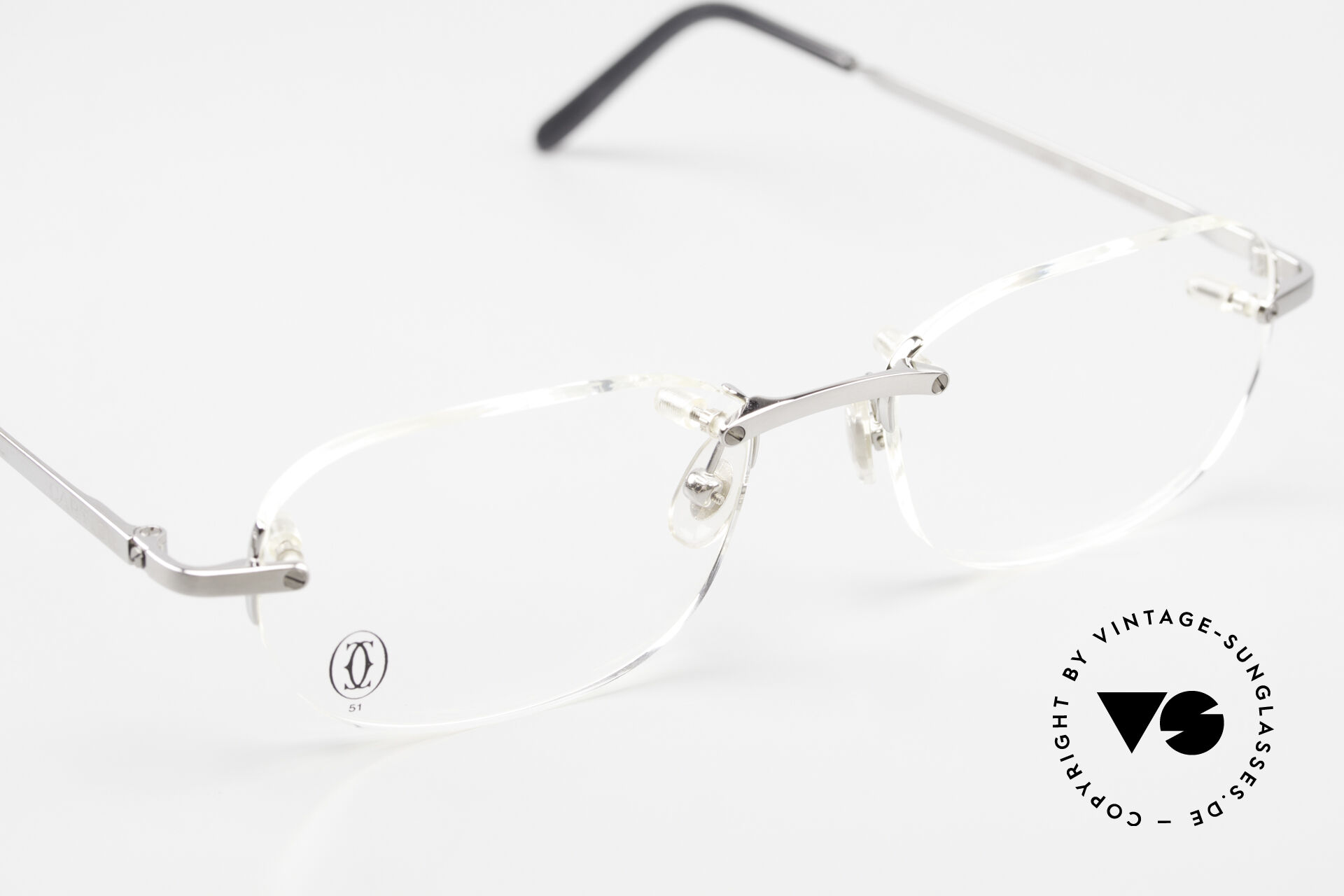 Cartier prescription eyeglasses frame wood t8100864 rimless store