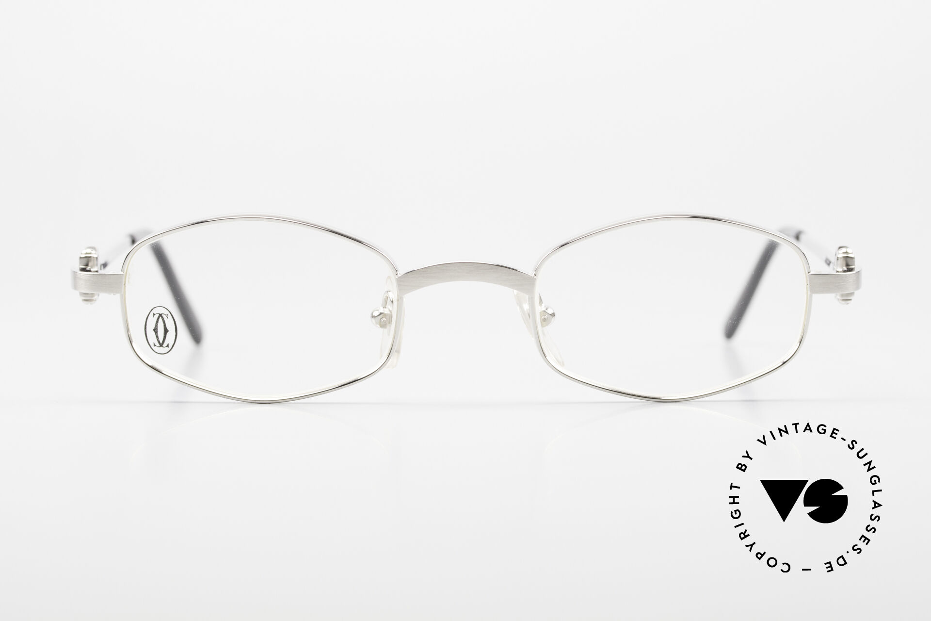 Glasses Cartier Ginger 90s Frame Brushed Platinum
