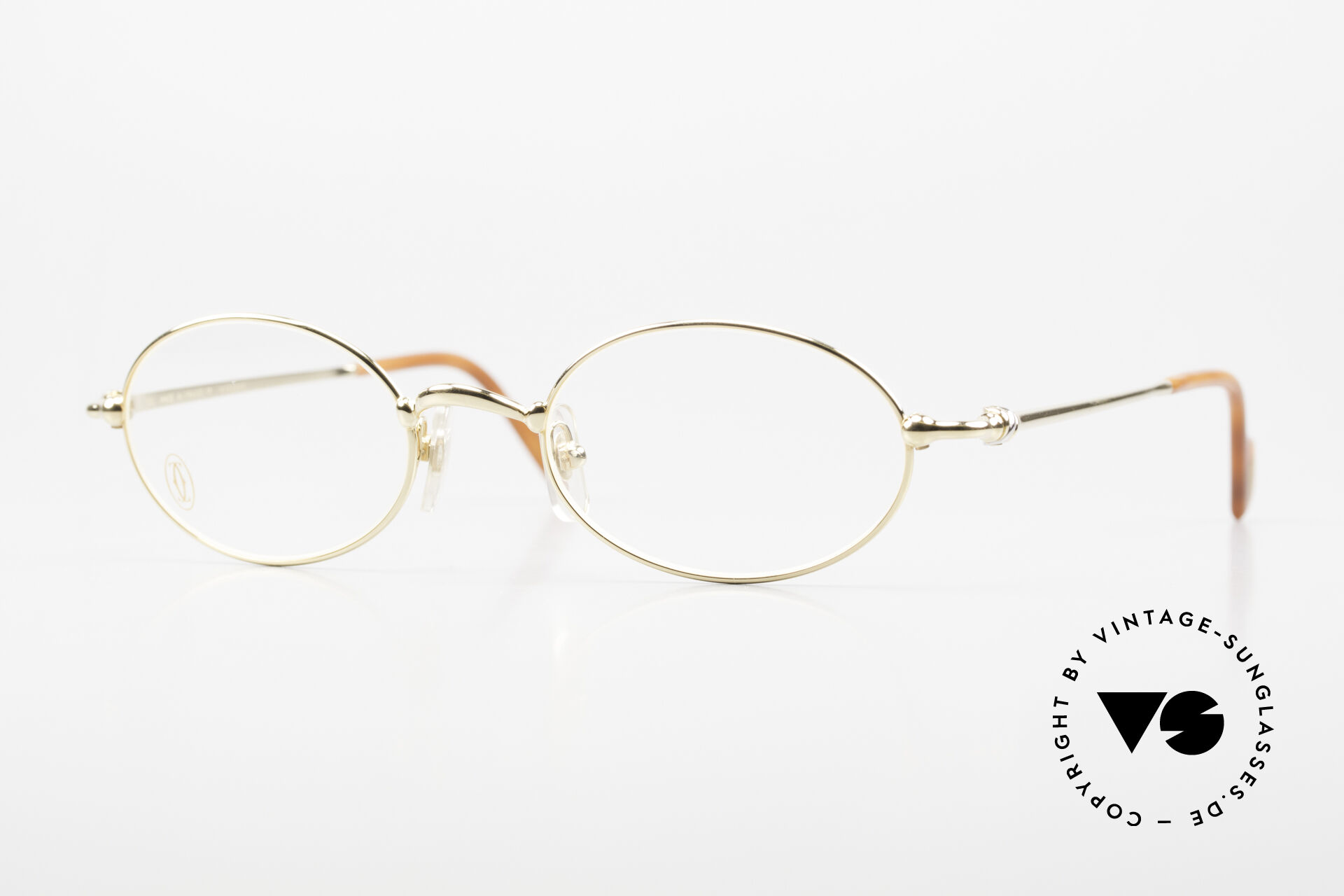 Glasses Cartier Filao - M Oval Frame 90s Gold Plated