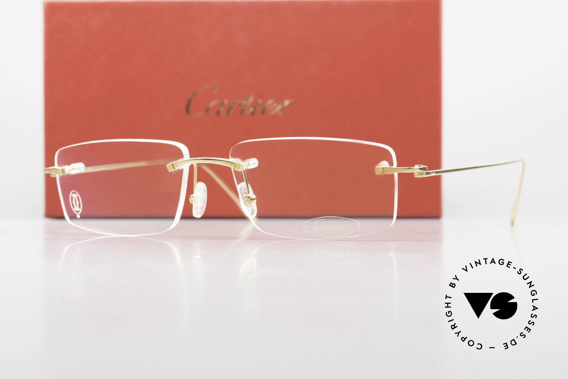 Glasses Cartier Precious Metal 18ct Solid Gold Eyeglasses